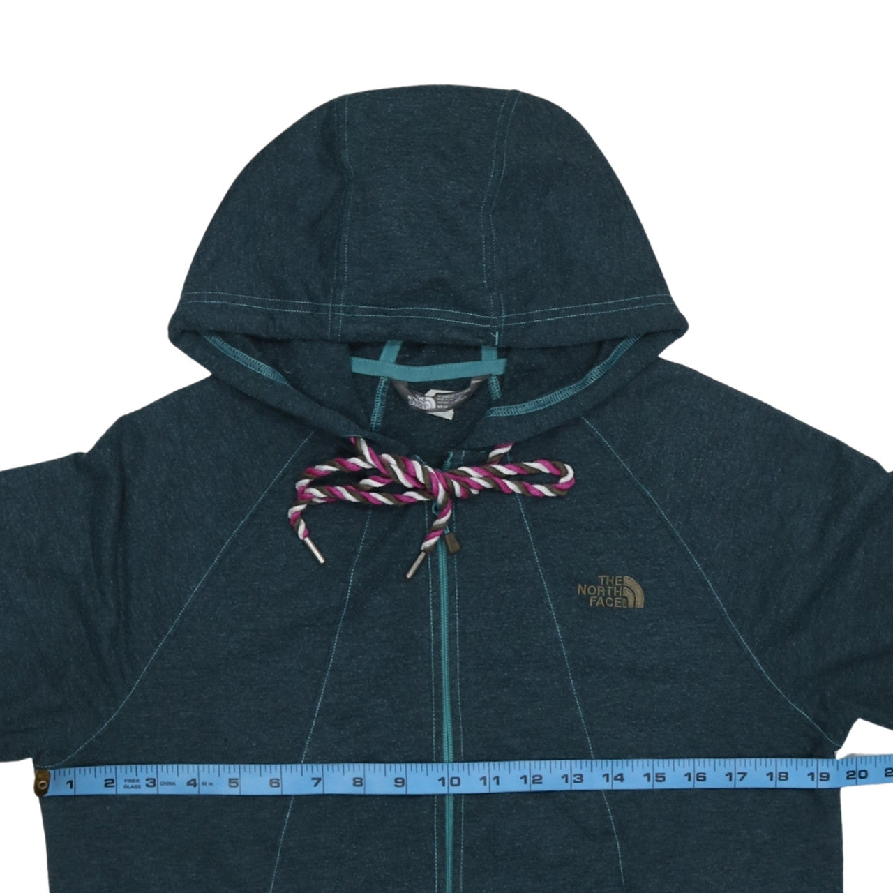 The North Face Women's Blue Full Zip Hoodie Size M - Hooded Activewear