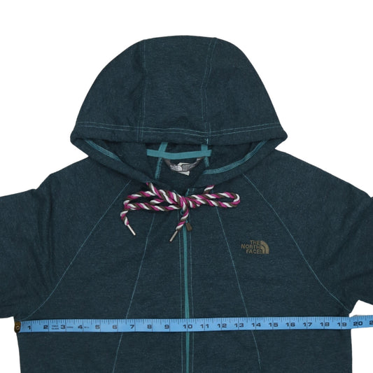 The North Face Women's Blue Full Zip Hoodie Size M - Hooded Activewear