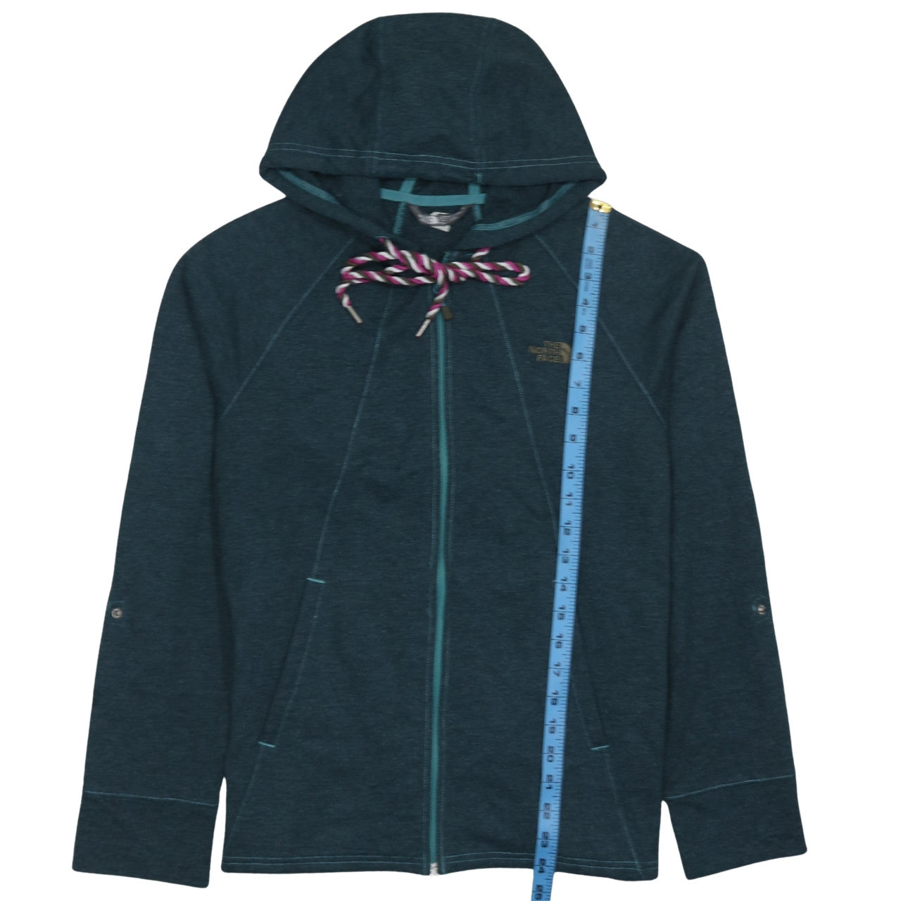 The North Face Women's Blue Full Zip Hoodie Size M - Hooded Activewear