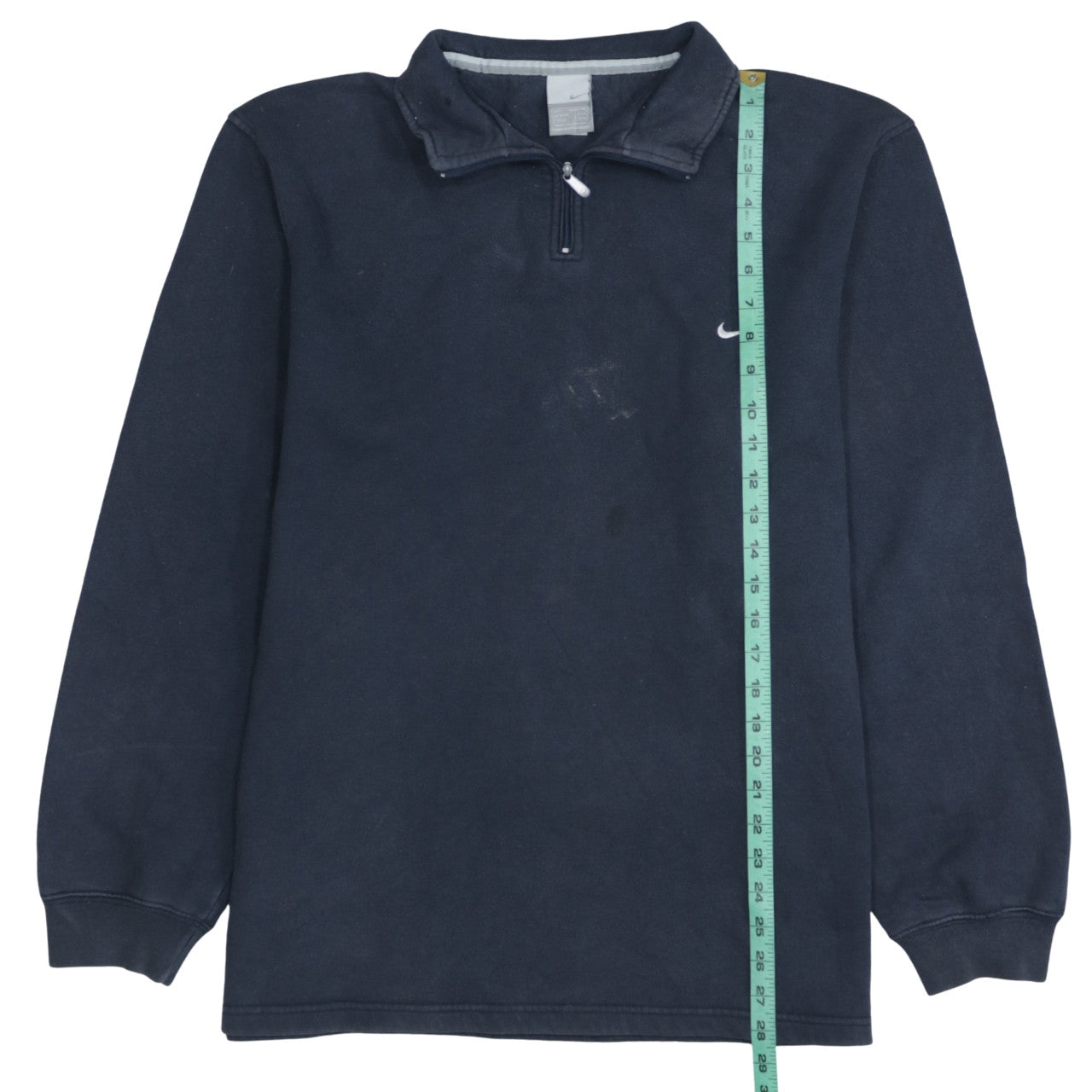 Nike Men's Blue 1/4 Zip Fleece Sweatshirt Size L