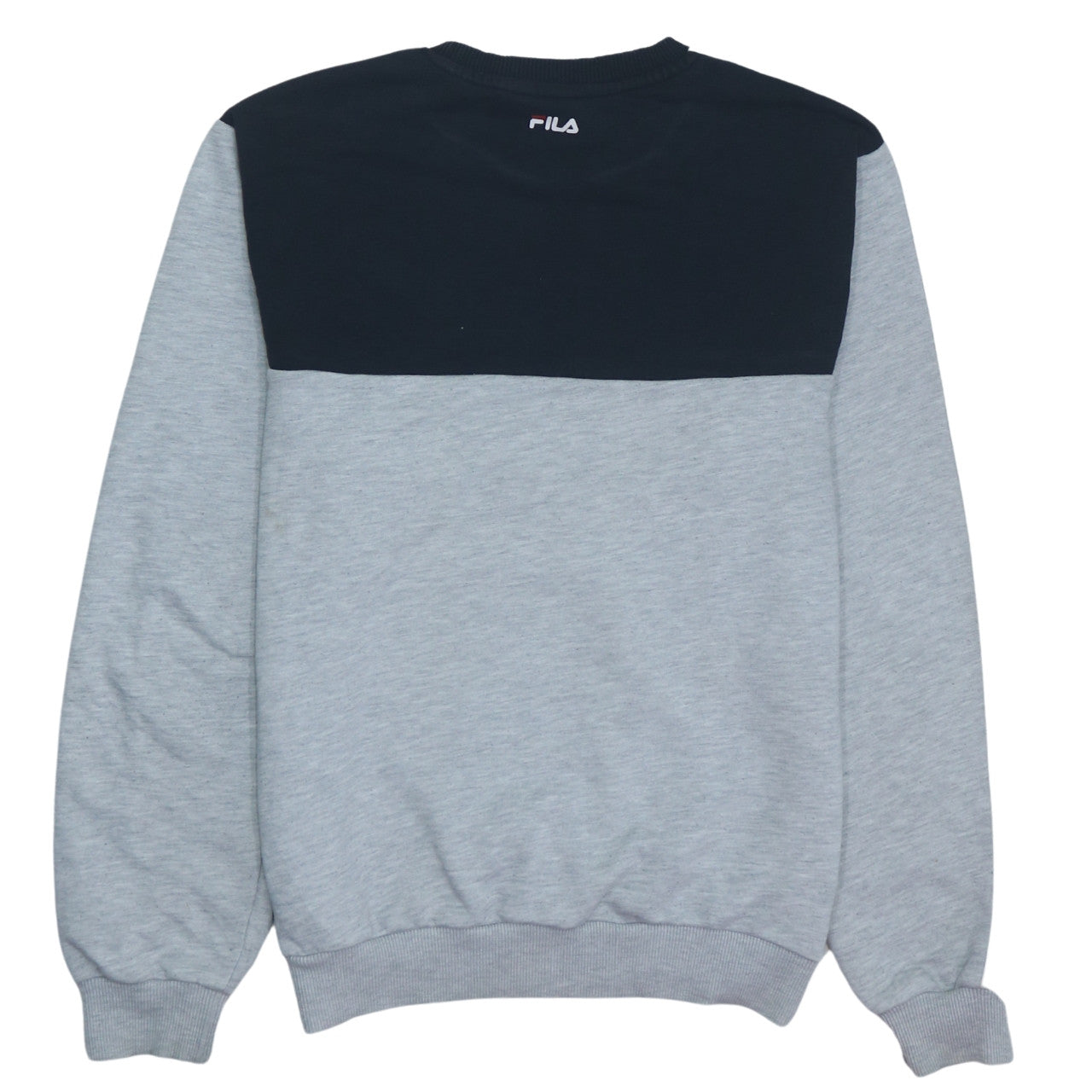Fila Mens Grey Crew Neck Logo Pullover Sweatshirt XS