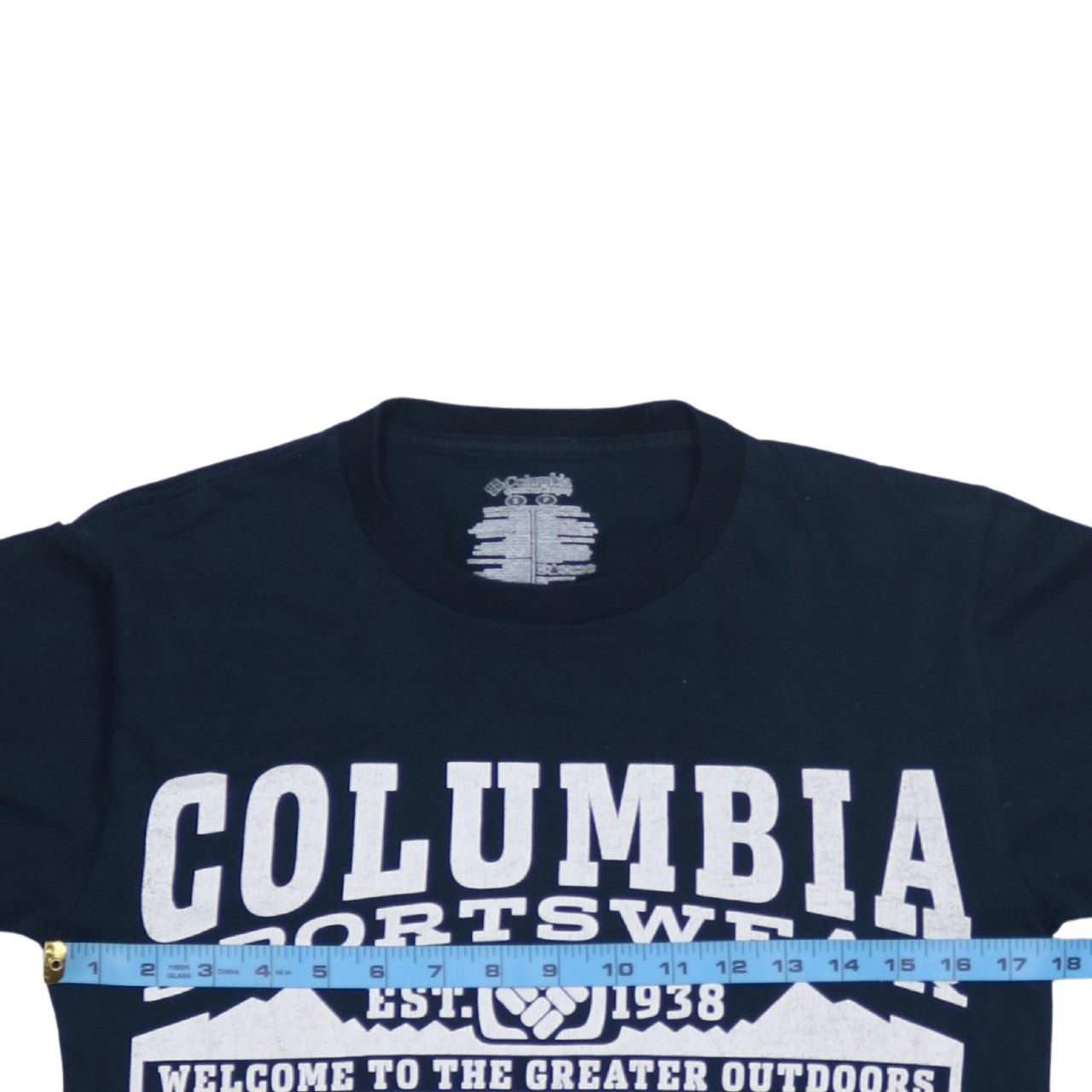 Columbia Men Blue Long Sleeve Outdoor Graphic T-Shirt Size S