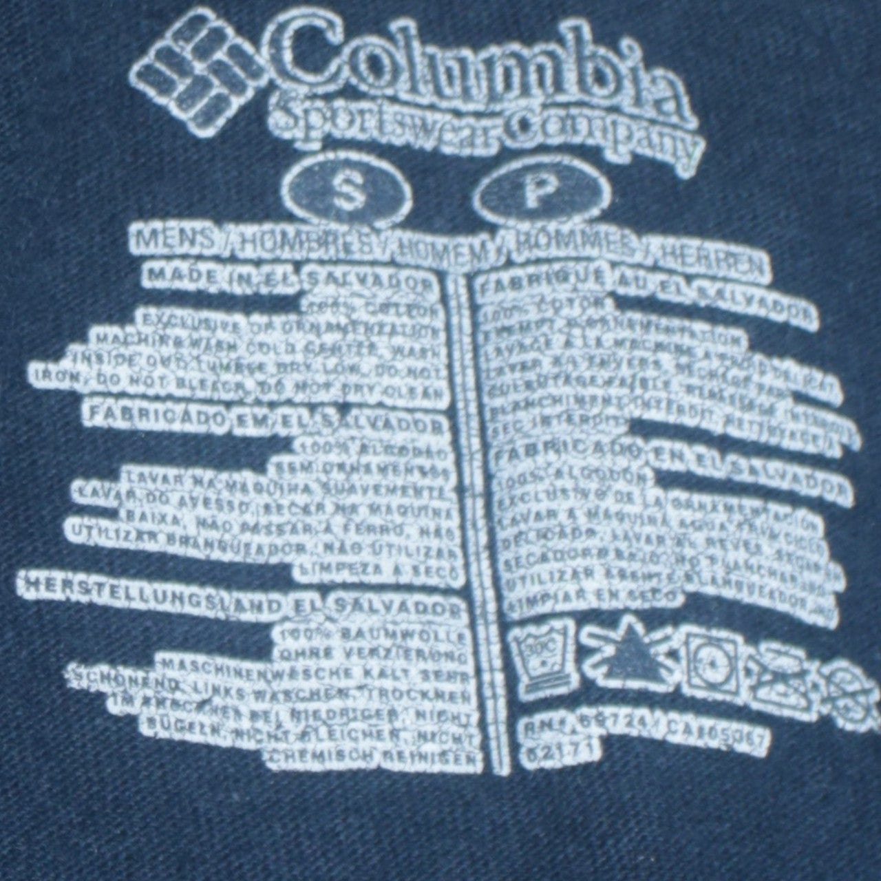 Columbia Men Blue Long Sleeve Outdoor Graphic T-Shirt Size S