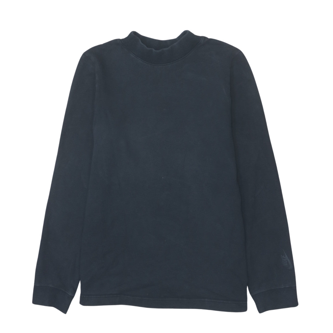 Nike Men’s Blue Mock Neck Sweatshirt Small Regular Fit Pullover