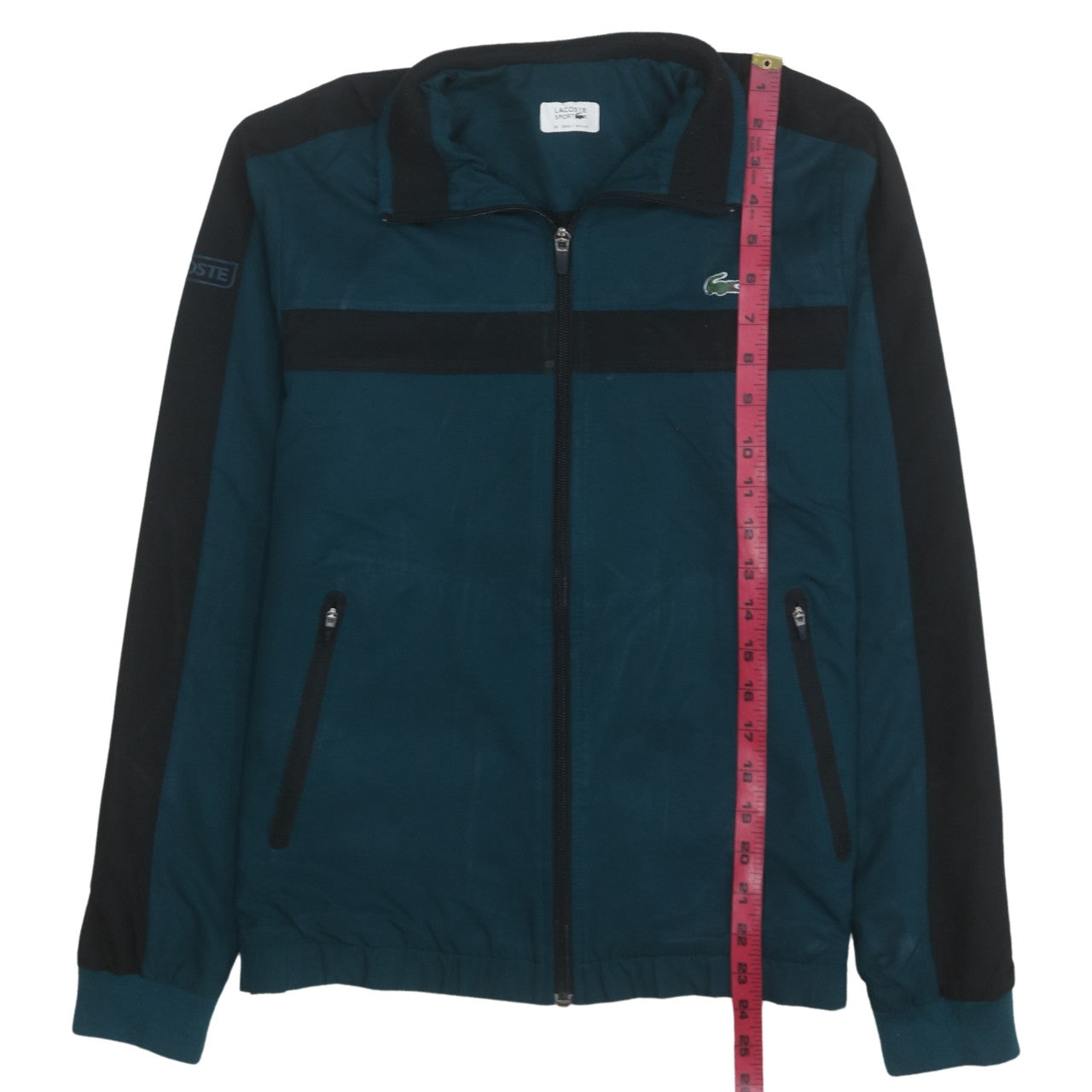 Lacoste Boys Blue Track Jacket Size 16 Years Full Zip Sportswear