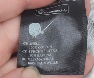 Monki Women’s Multicoloured Striped Collared Long Sleeve Polo Top L