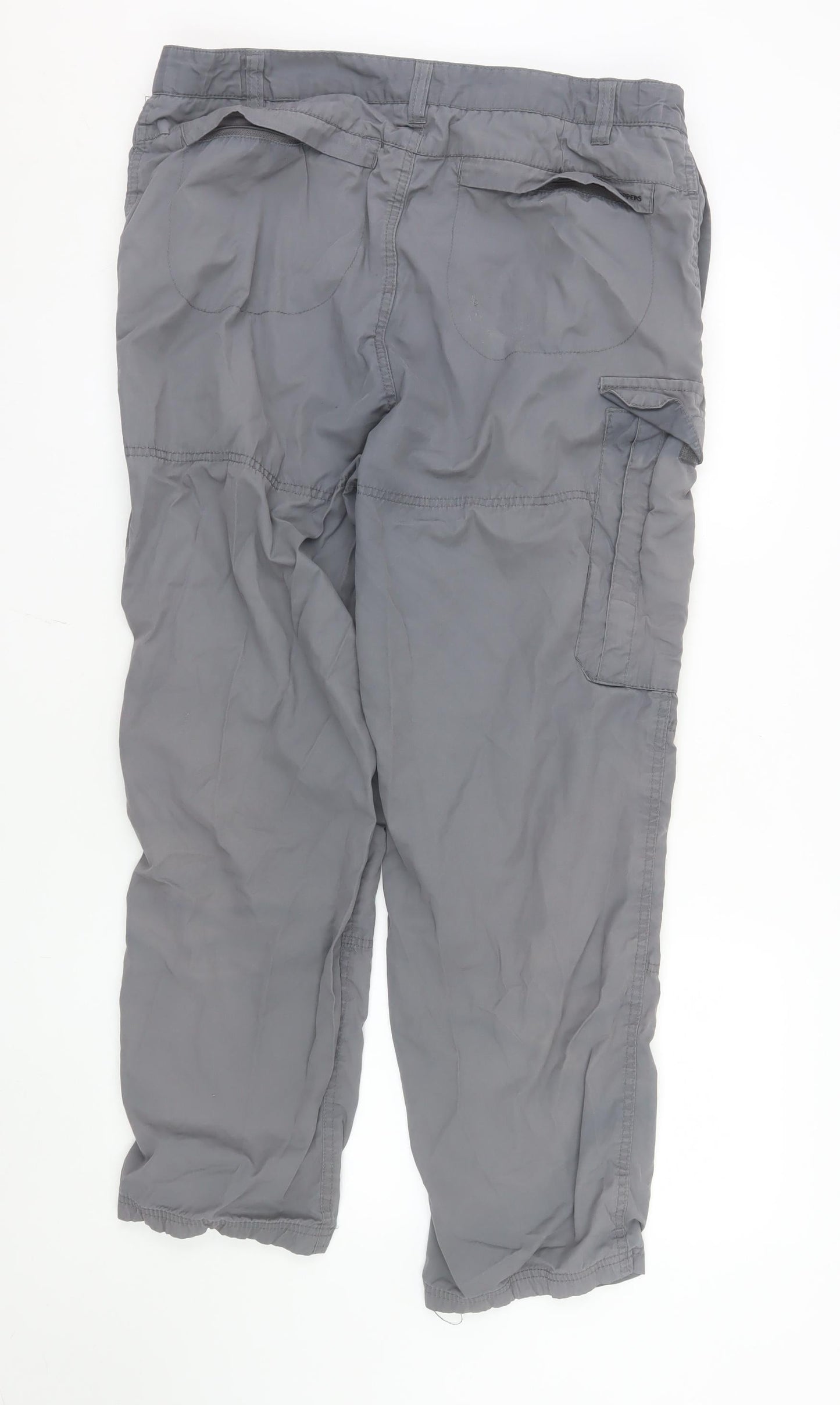 Craghoppers Men's Grey Cargo Trousers S 36in Lightweight Travel Pants