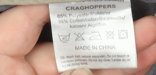 Craghoppers Men's Grey Cargo Trousers S 36in Lightweight Travel Pants