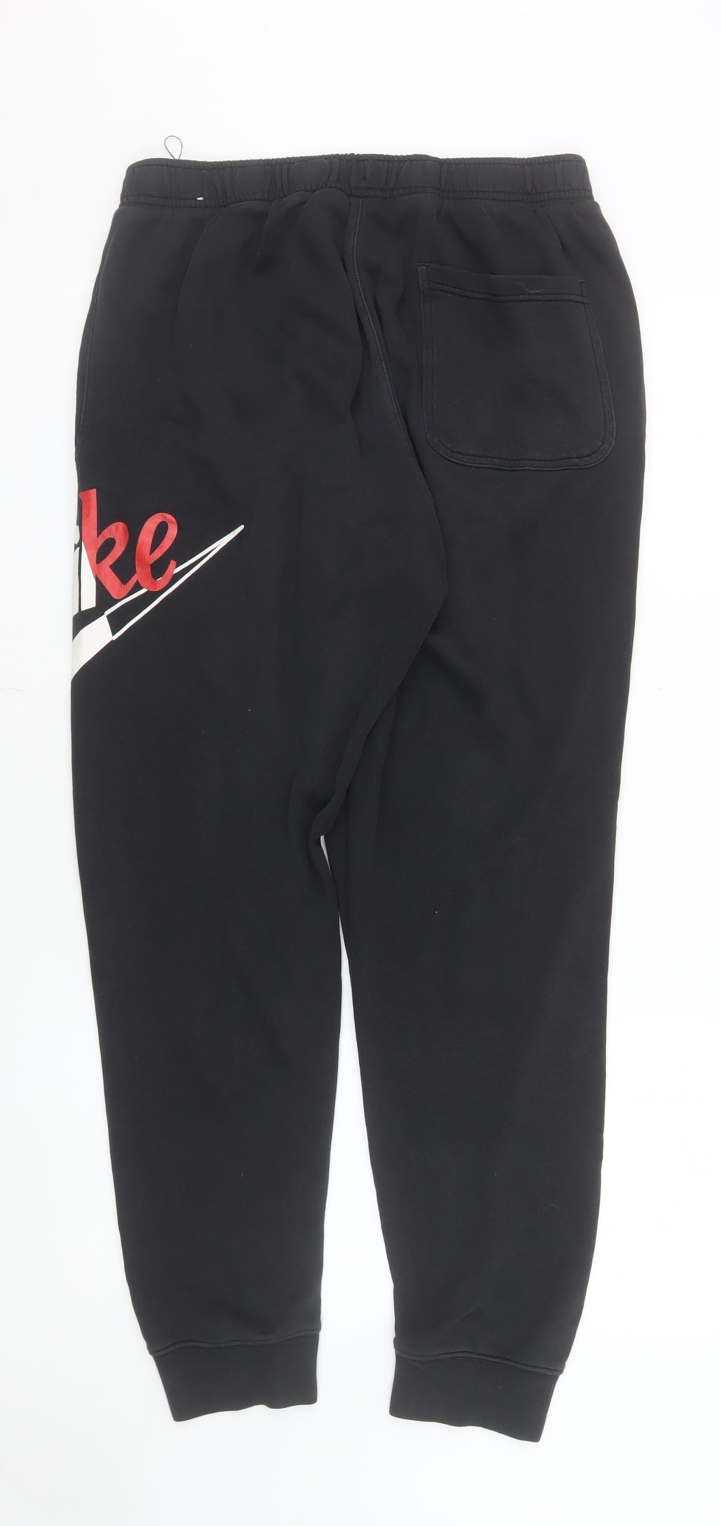 Nike Men Black Jogger Sweatpants M Fleece Regular Fit Activewear