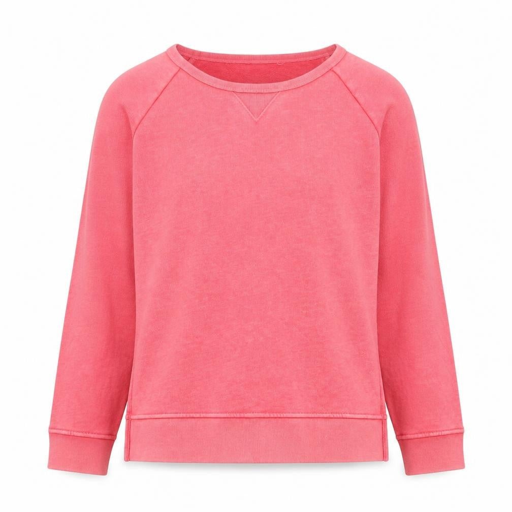 Front view of Gap Men’s Pink Pullover Sweatshirt M Cotton Blend Crew Neck