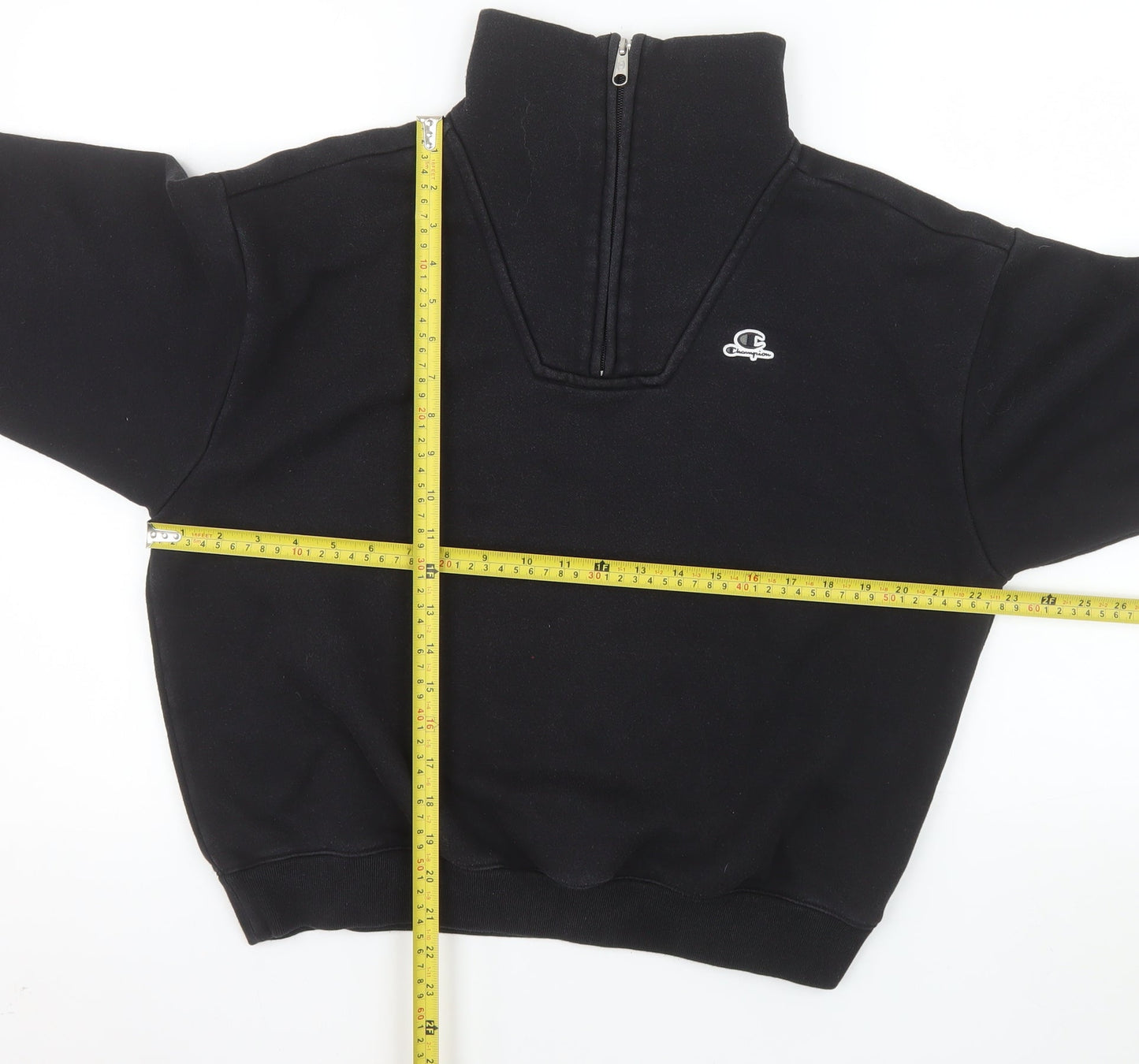 Champion Women's Black 1/4 Zip Pullover Sweatshirt Size M