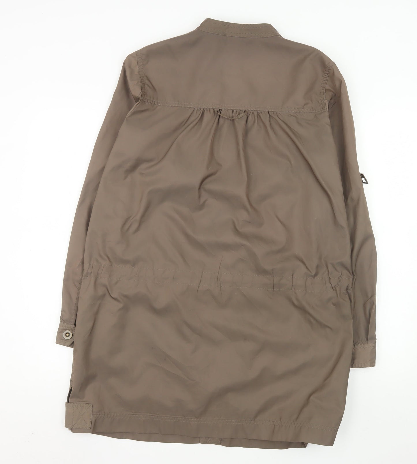 Principles Womens Brown Long Parka Coat Size 12 Lightweight