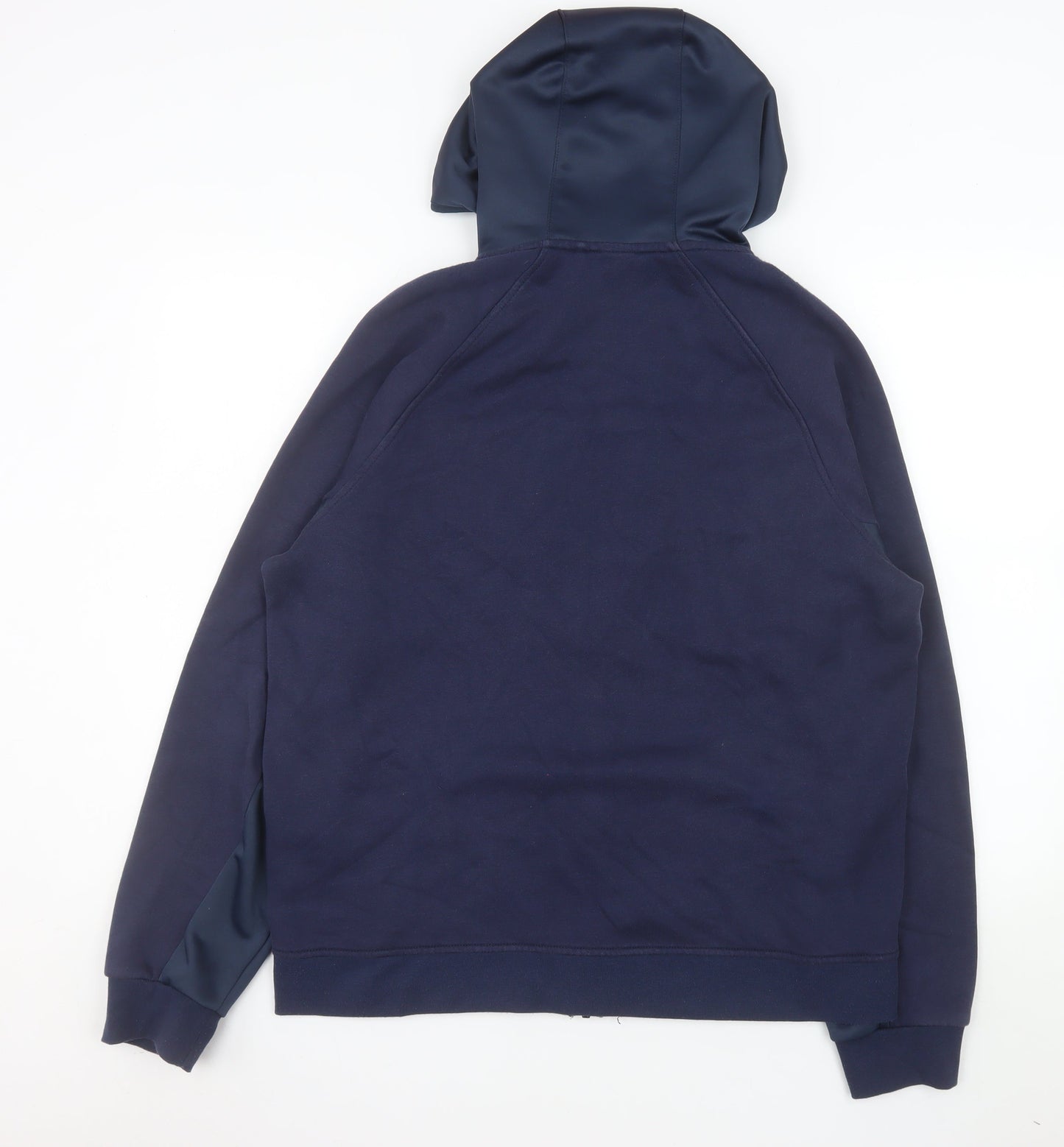 Matalan Men’s Blue Full Zip Hooded Fleece Jacket Size L