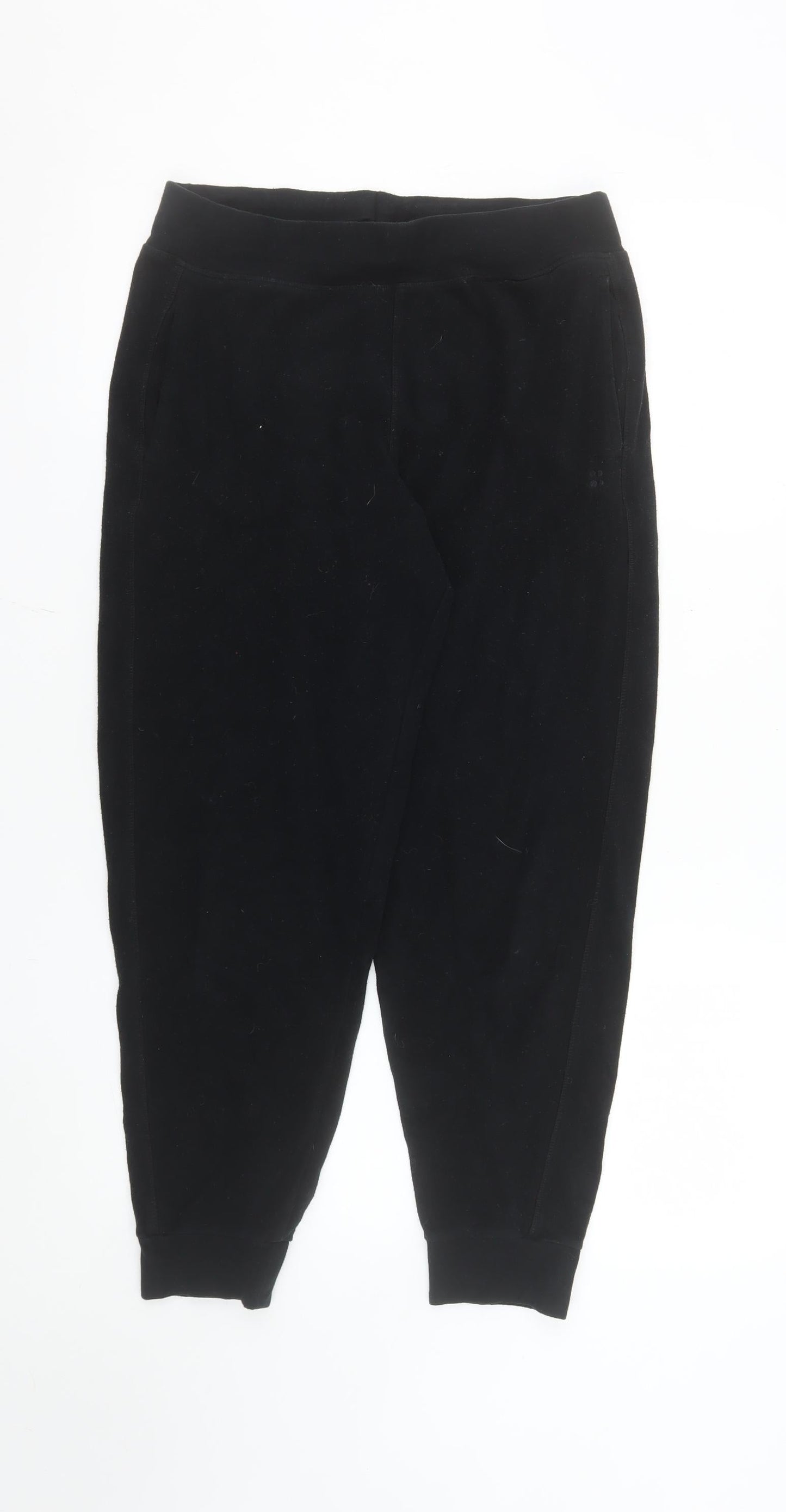 Sweaty Betty Womens Black Jogger Sweatpants Size S Stretch Fleece