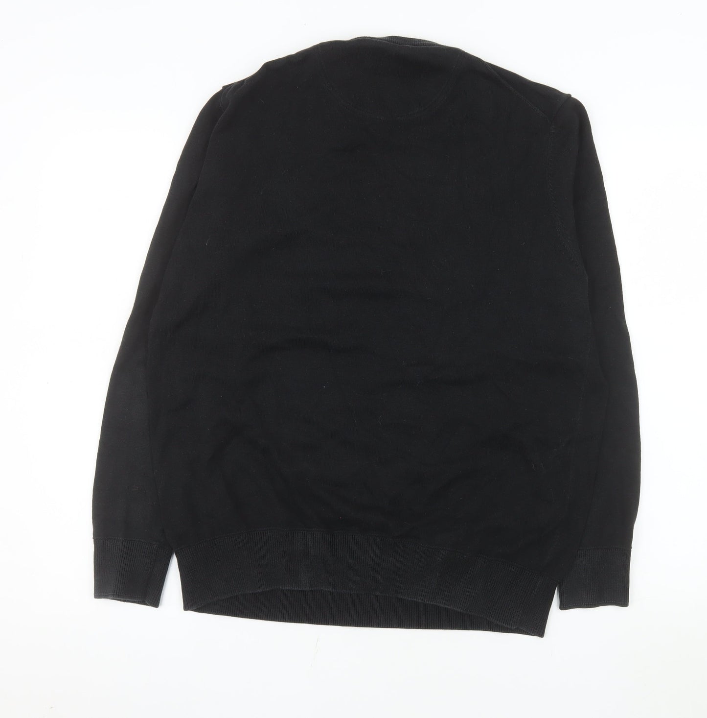 Timberland Men's Black Cotton Crew Neck Pullover Jumper M