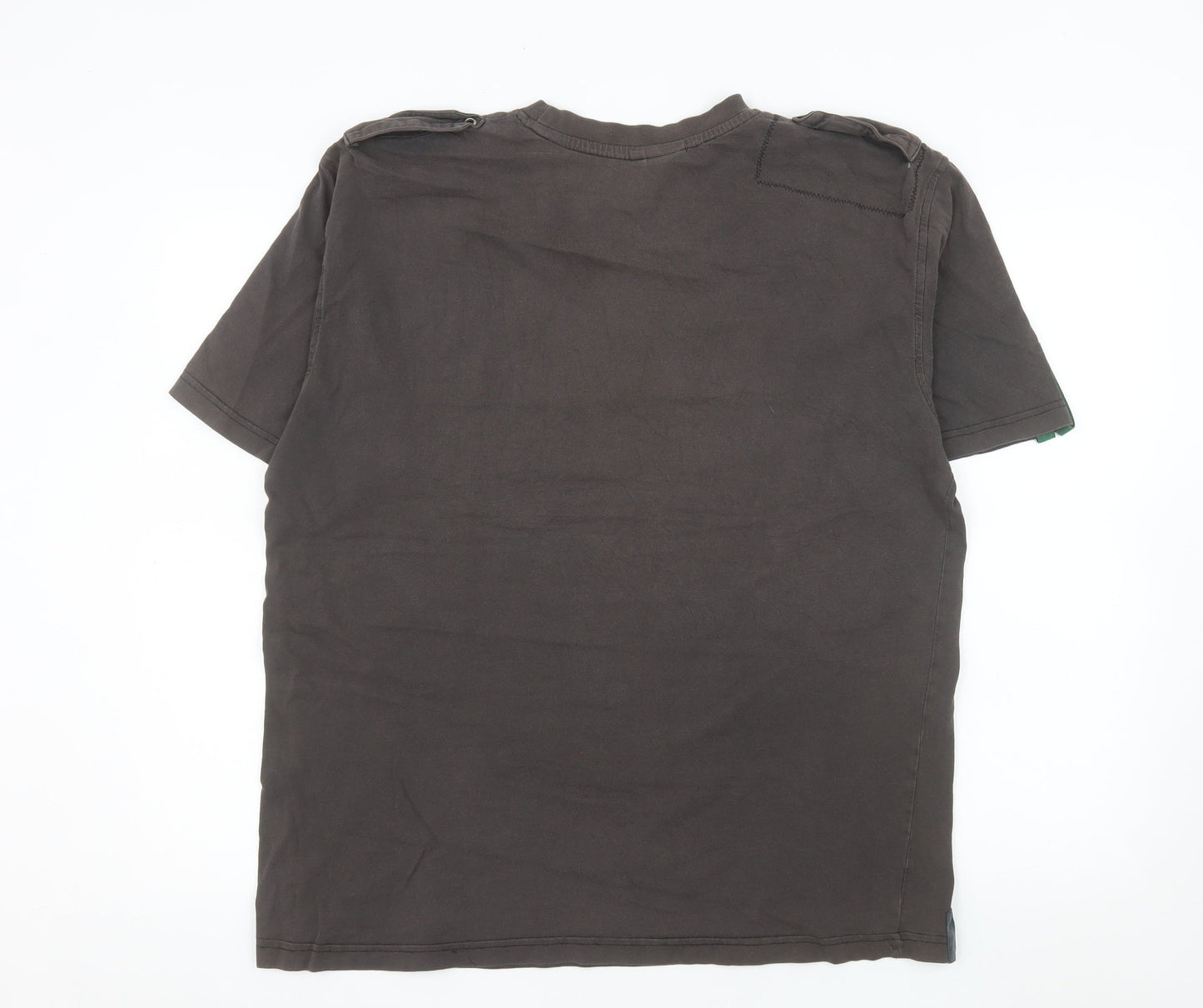 Hibernian FC Men's Black Cotton Short Sleeve T-Shirt XL