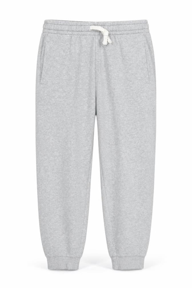 Front view of Matalan Men's Grey XL Jogger Sweatpants Cotton Blend Drawstring