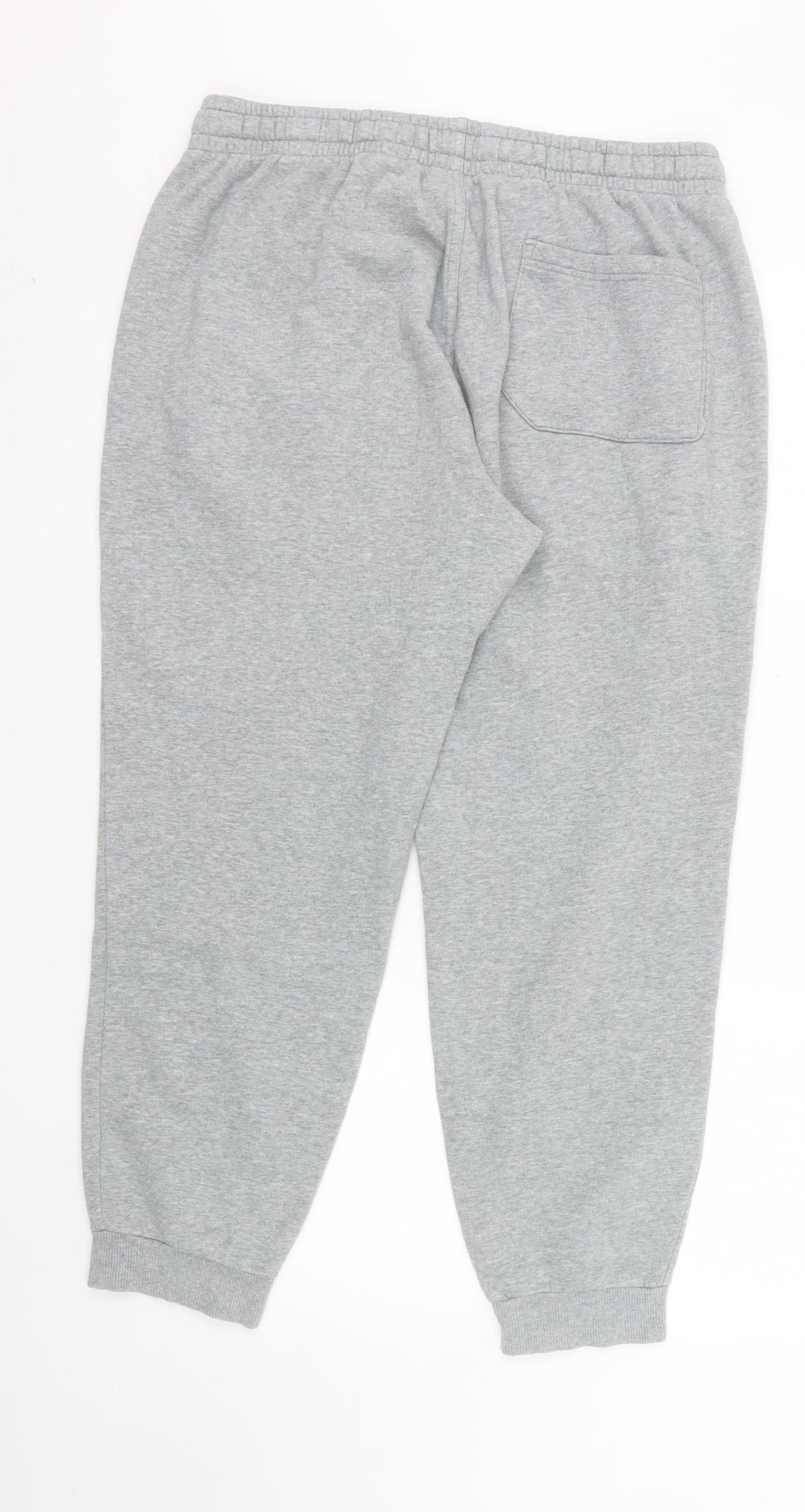 Matalan Men's Grey XL Jogger Sweatpants Cotton Blend Drawstring