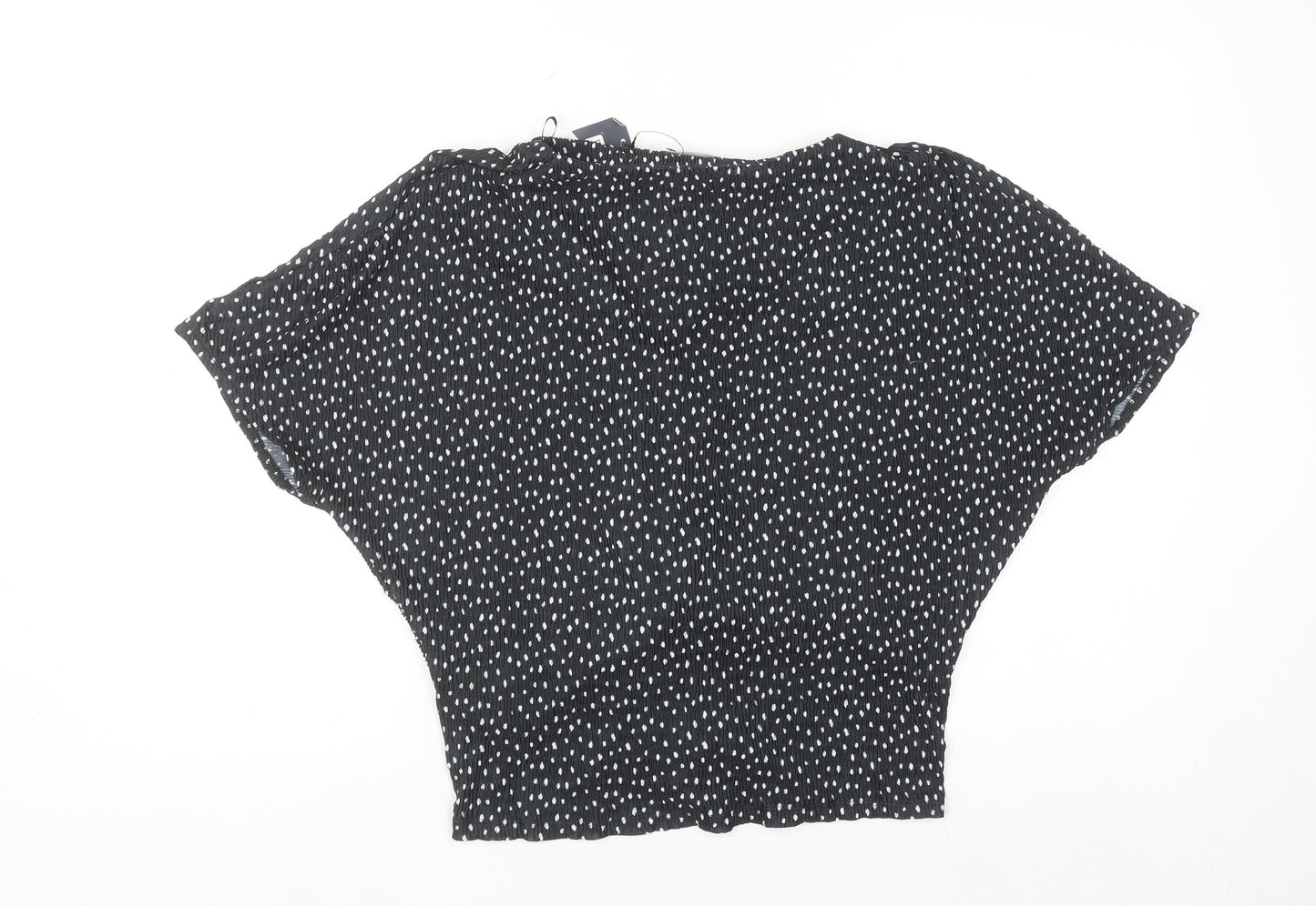 Marks and Spencer Womens Black Polka Dot Tunic Blouse Size 12