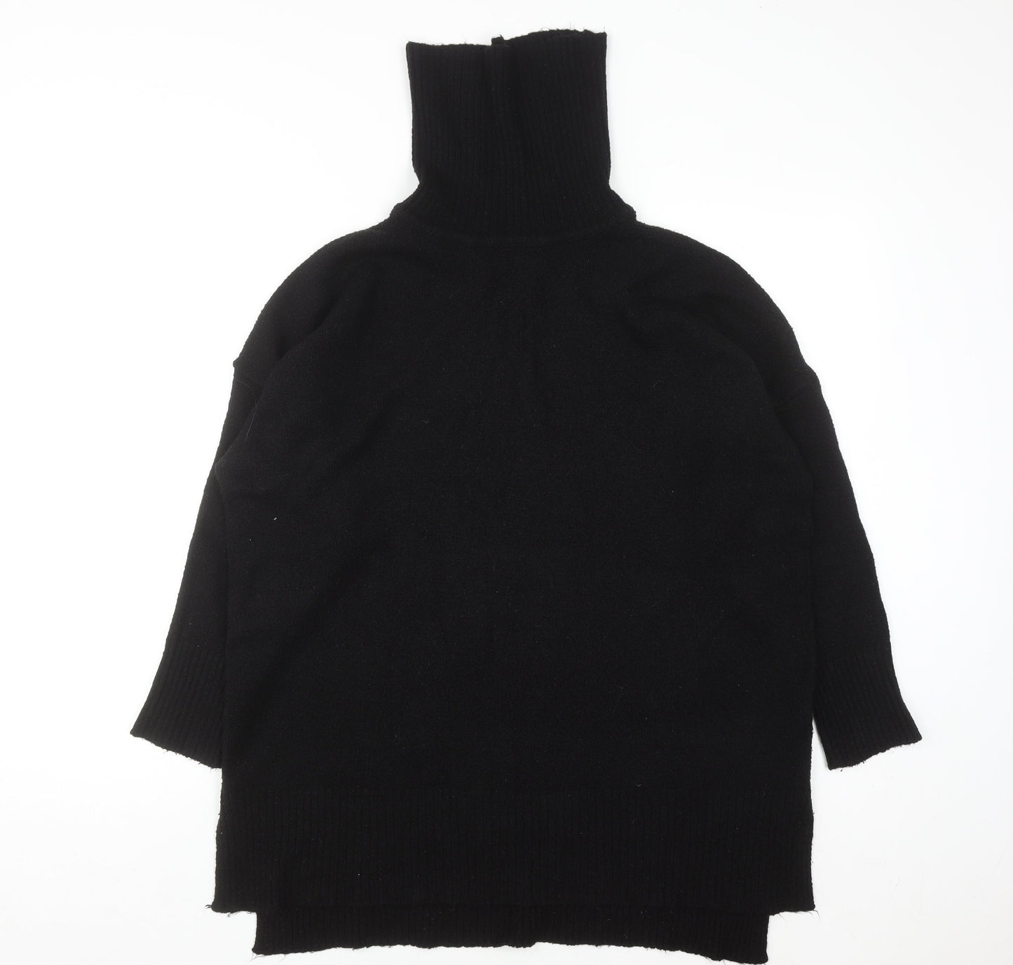 Brave Soul Women's Black Roll Neck Jumper Size 10