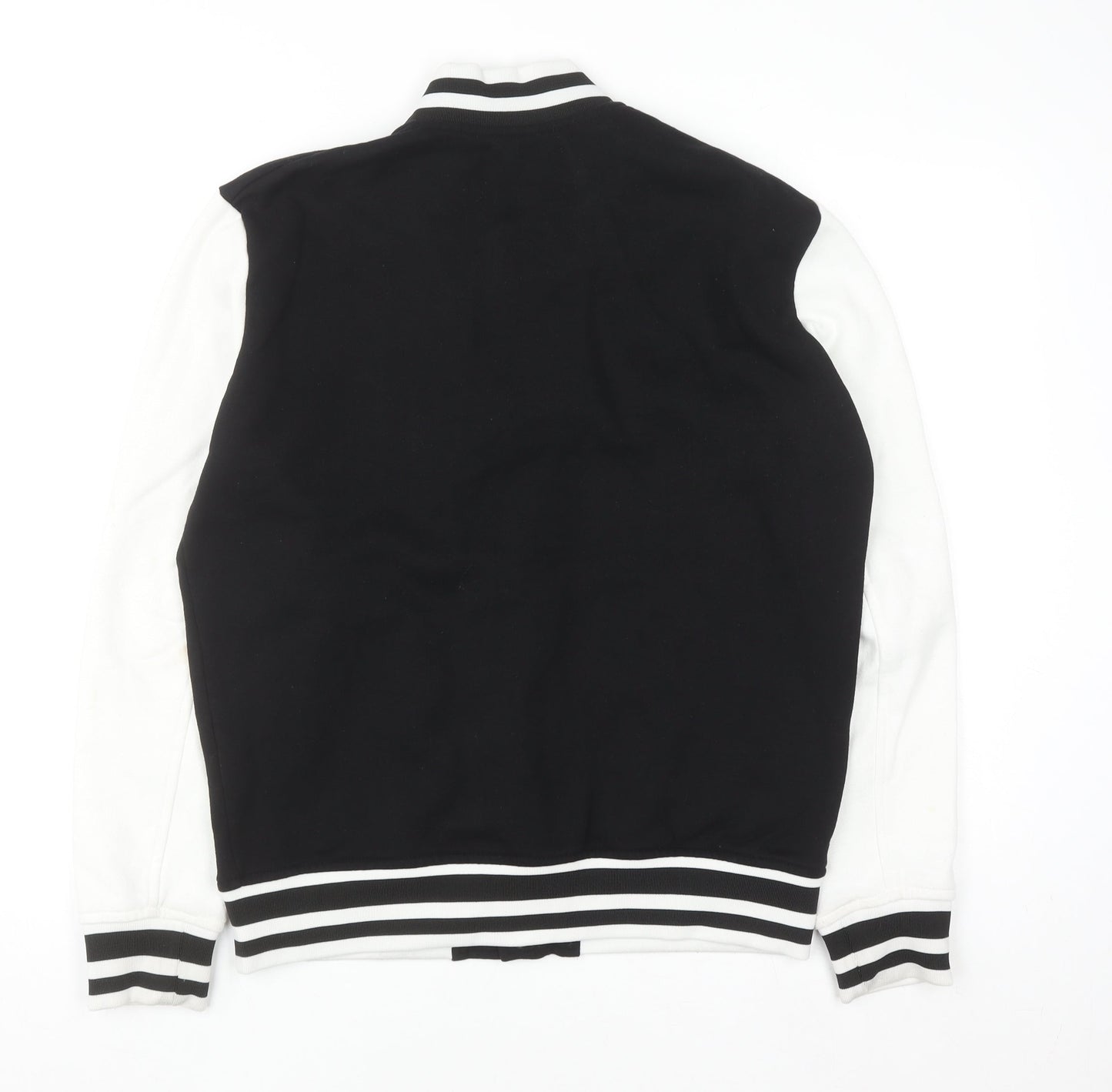 Pull & Bear Men's Black Varsity Jacket Size M College Style