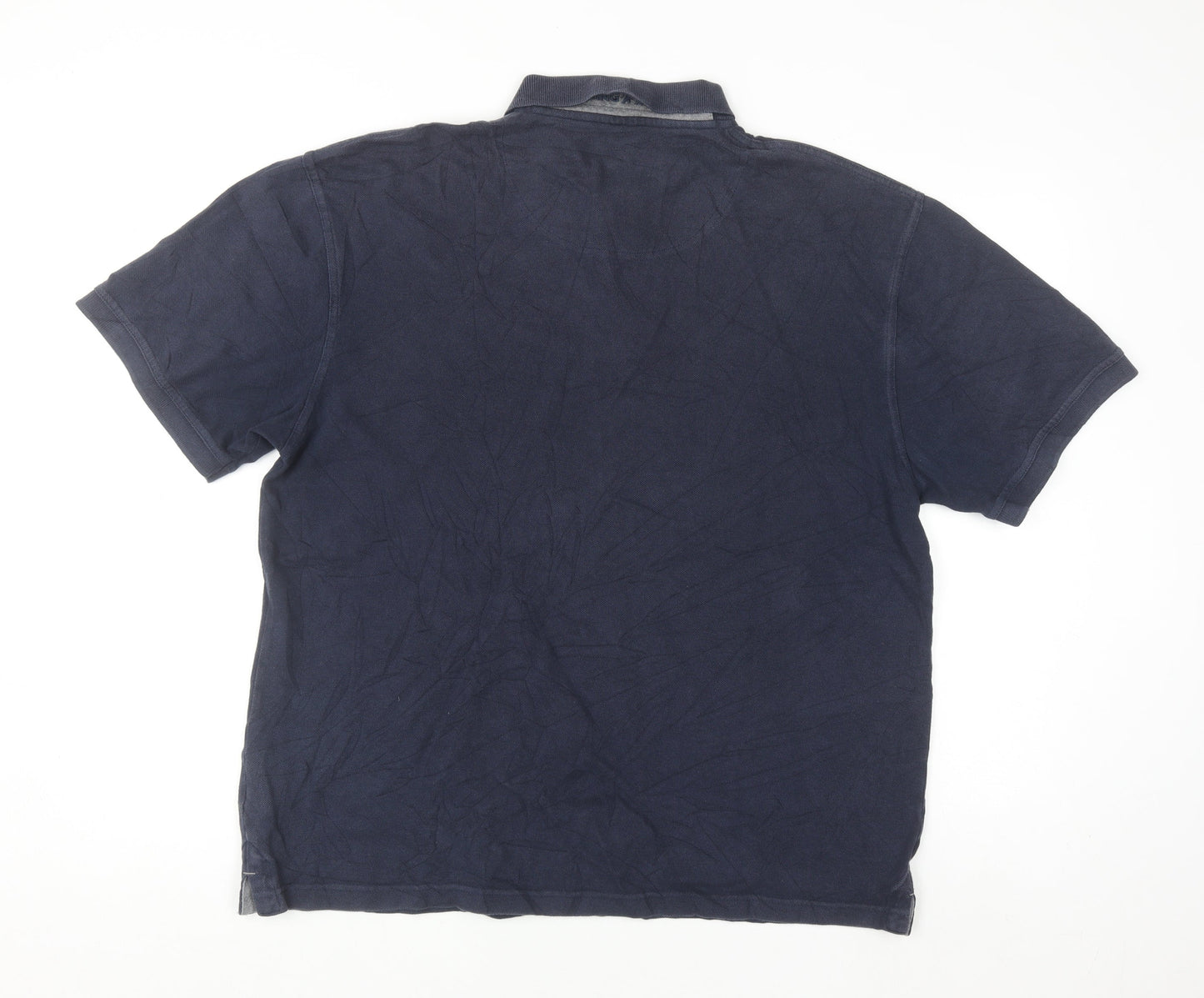 Raging Bull Men's Blue XL Organic Cotton Short Sleeve Polo Shirt