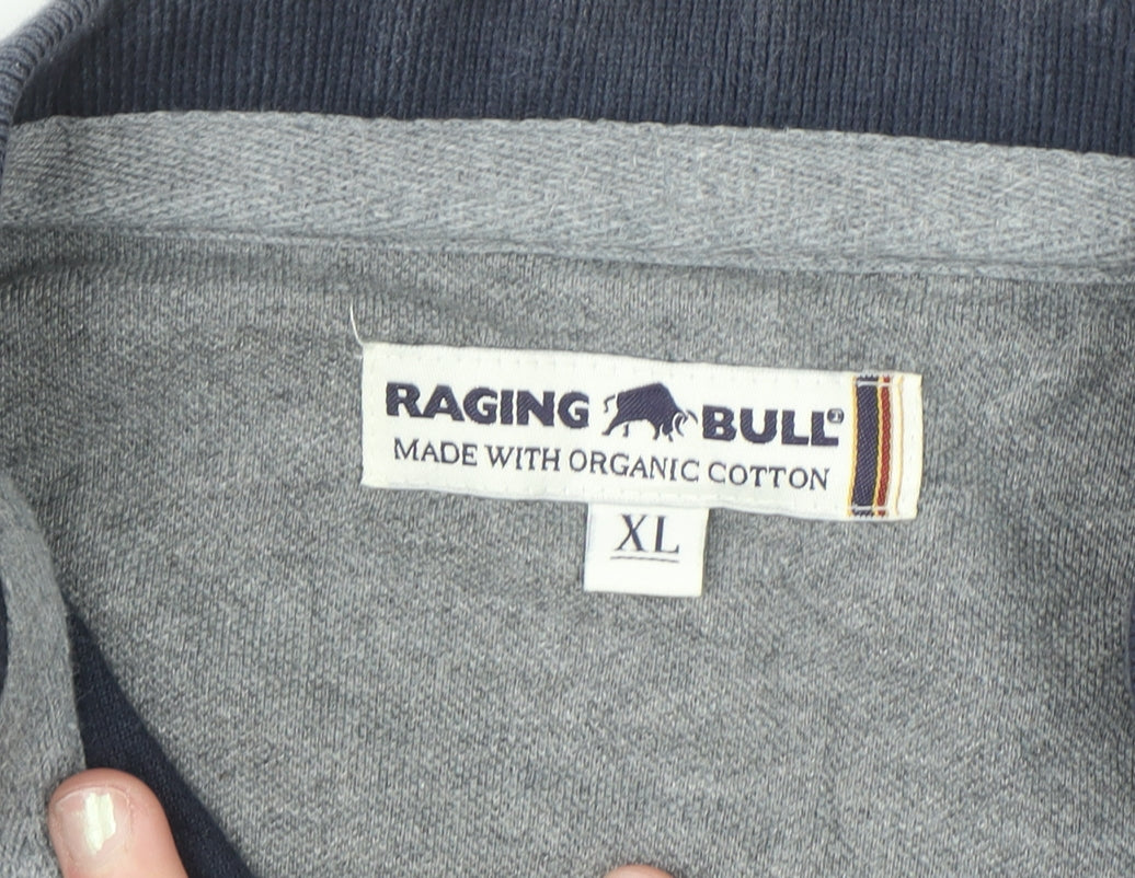 Raging Bull Men's Blue XL Organic Cotton Short Sleeve Polo Shirt