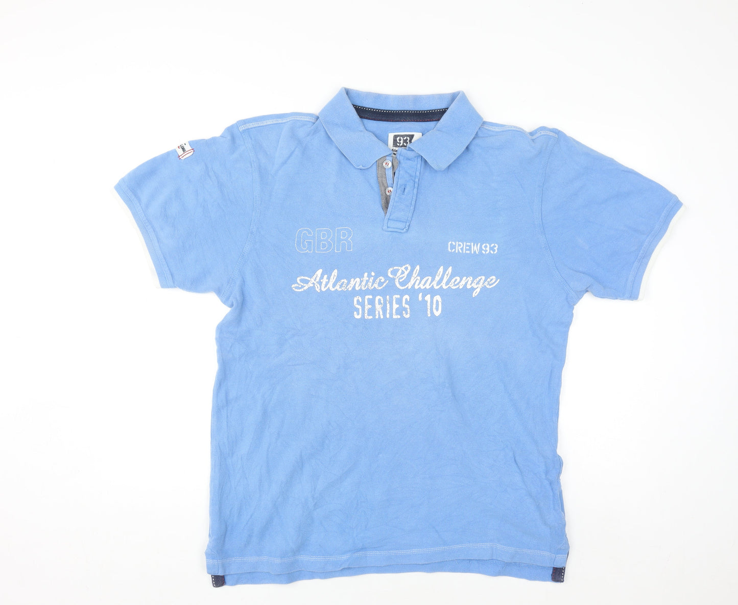 Crew 93 Men's Blue 2XL Atlantic Challenge Polo Shirt
