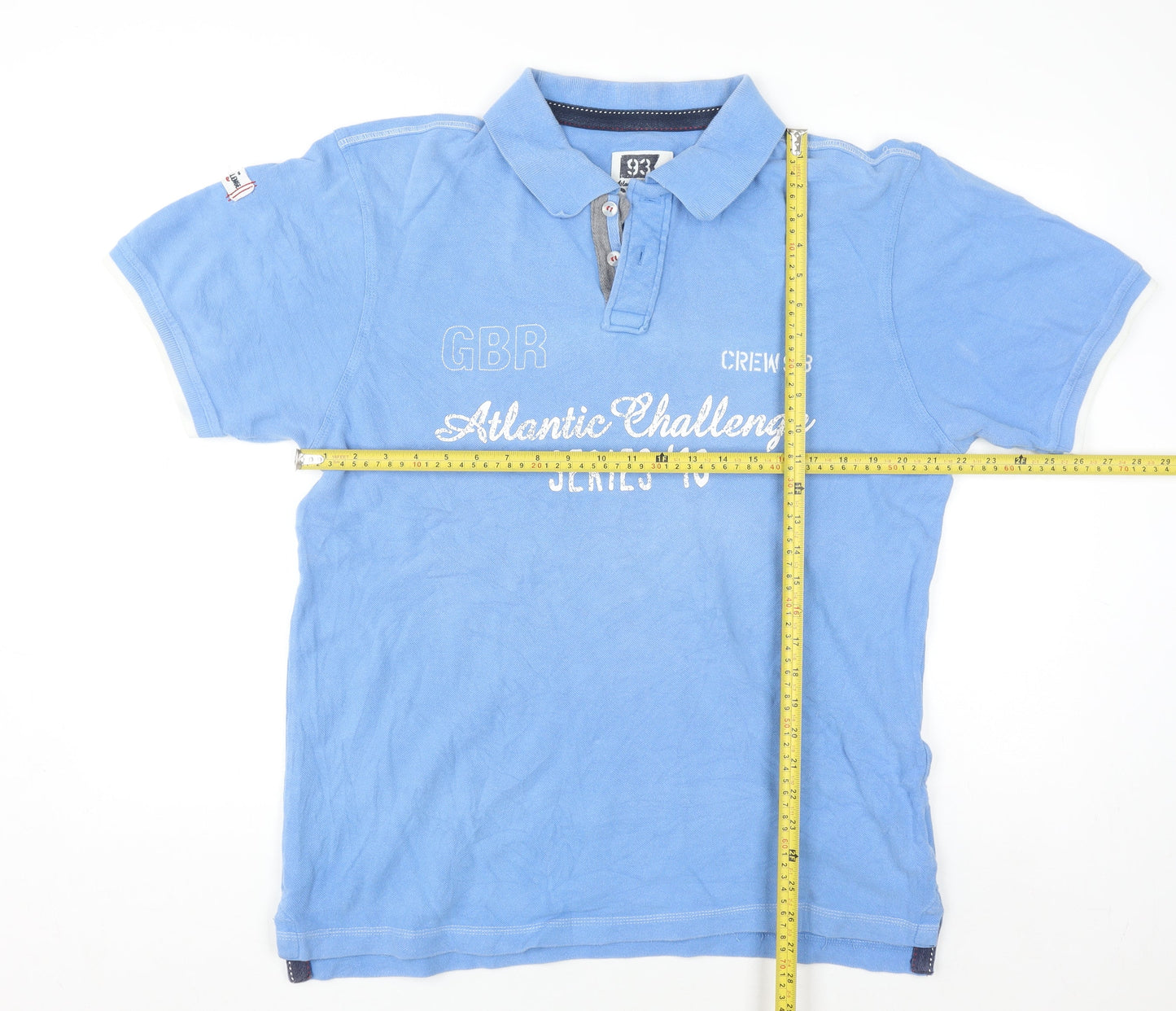 Crew 93 Men's Blue 2XL Atlantic Challenge Polo Shirt