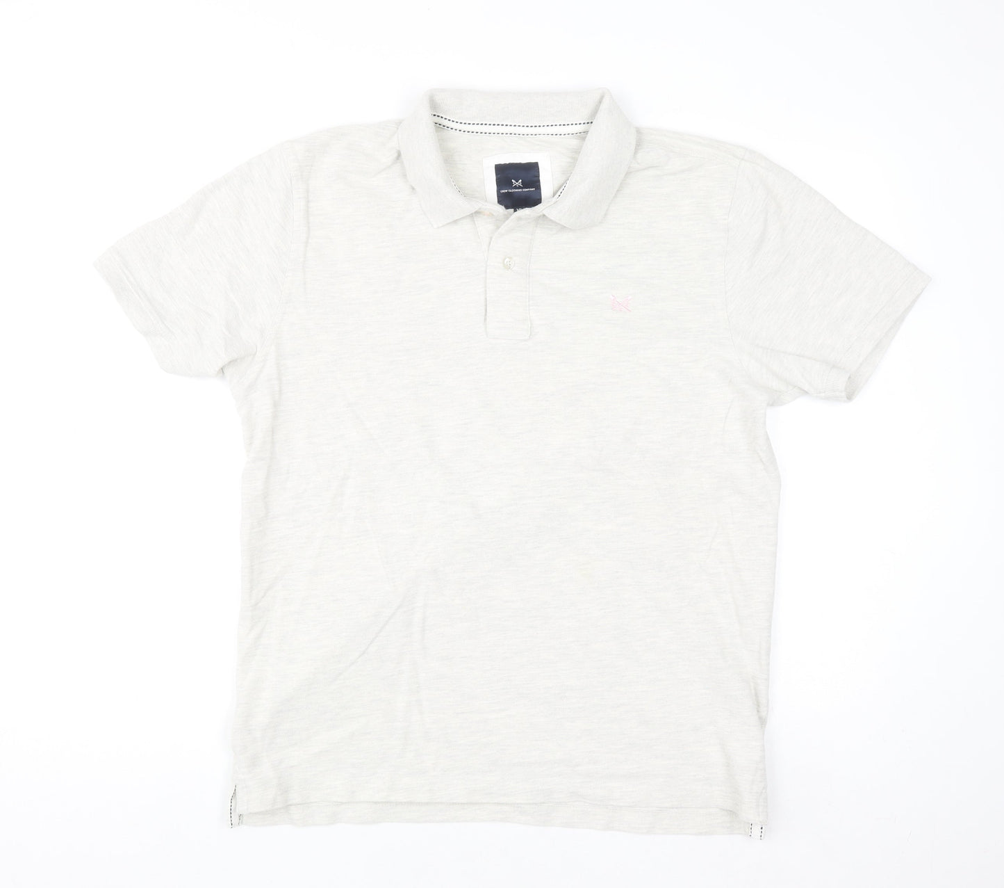Crew Clothing Company Men's Ivory XL Polo Shirt Cotton Casual