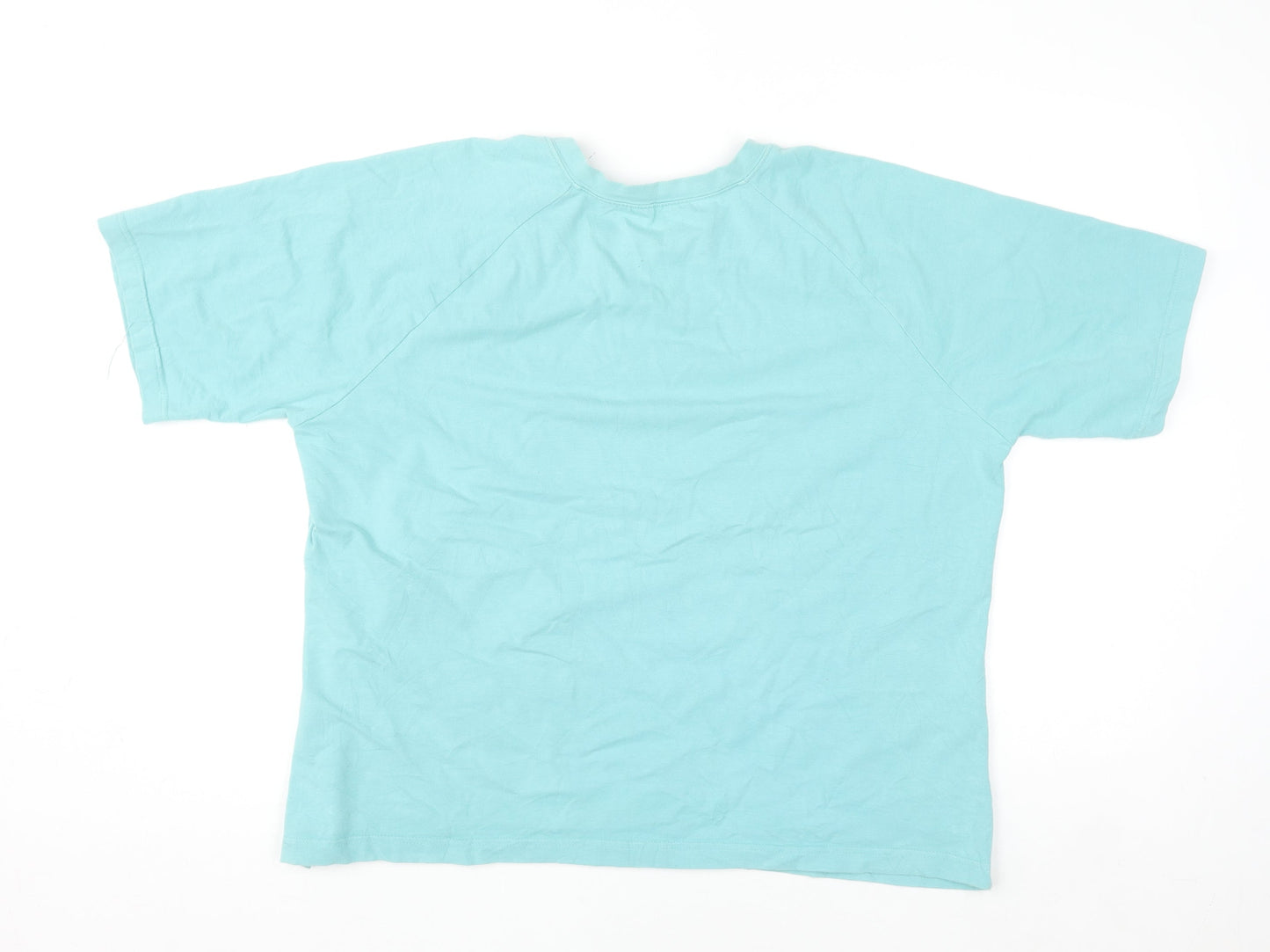 Orvis Women's Blue XL Basic Crew Neck Short Sleeve T-Shirt