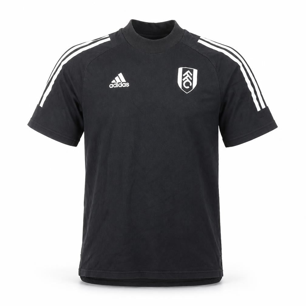 Adidas Mens Black Small Fulham FC Short Sleeve Sports T-Shirt