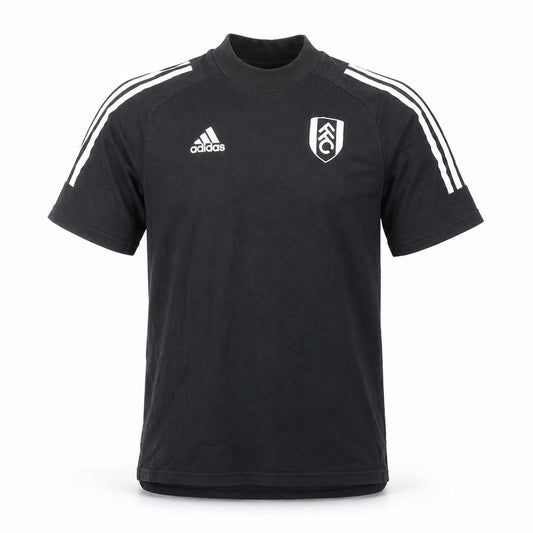 Adidas Mens Black Small Fulham FC Short Sleeve Sports T-Shirt
