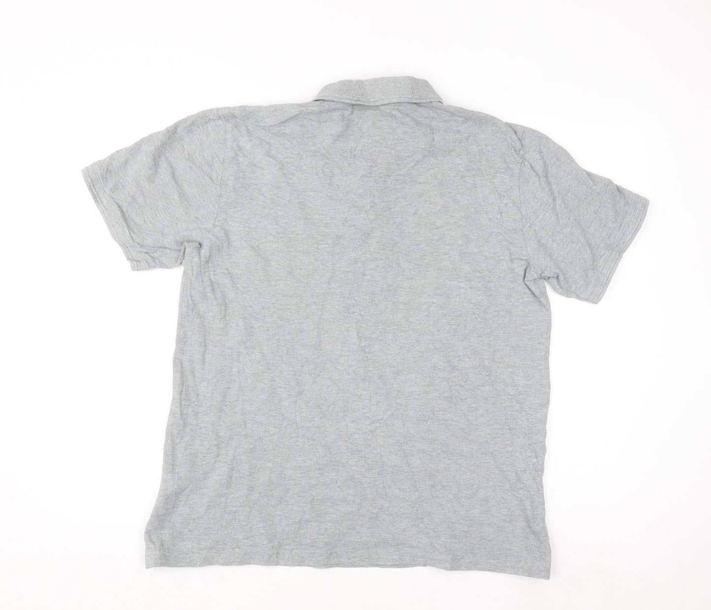 Original Penguin Men's Grey Cotton Polo Shirt Size L