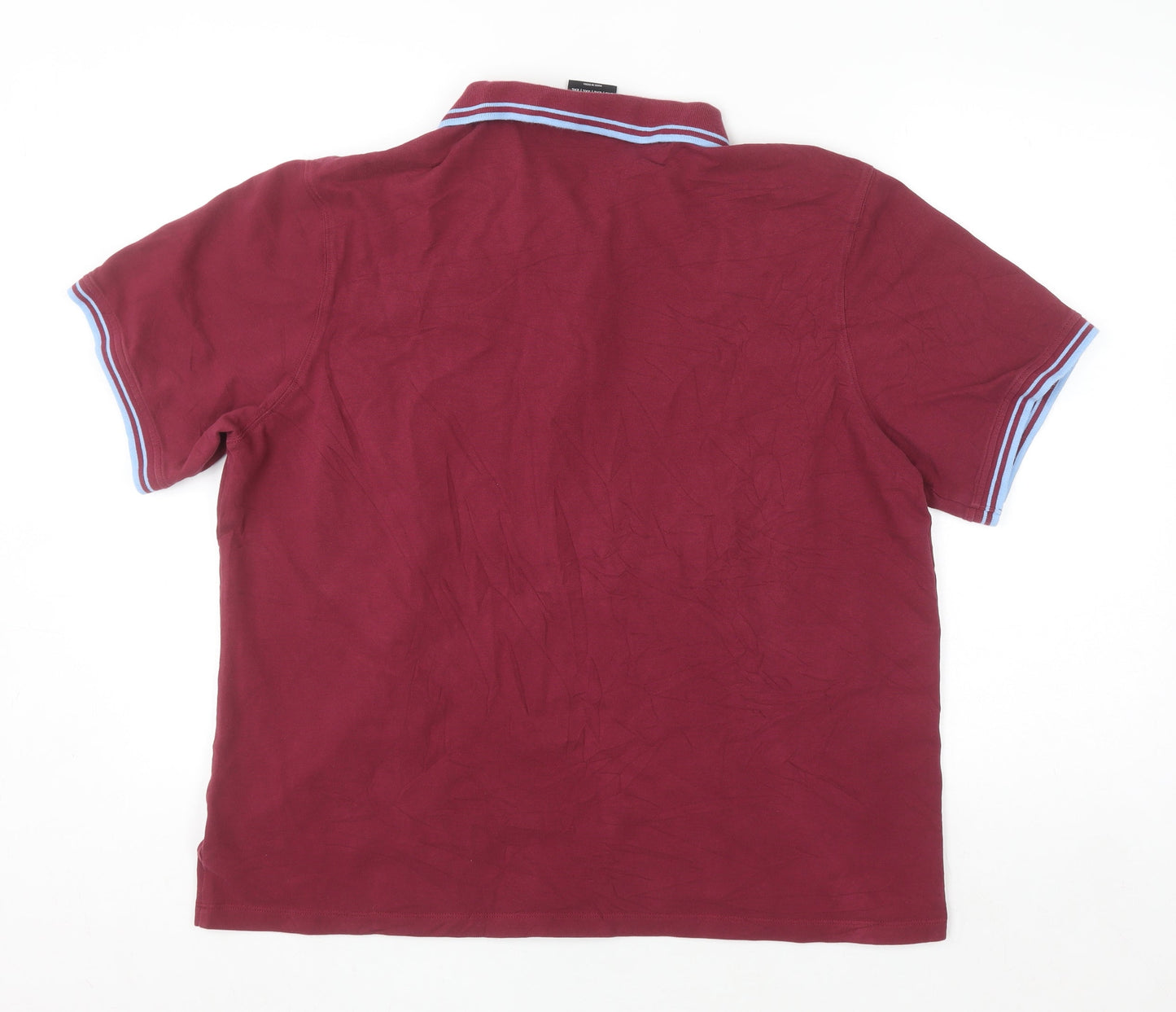 Manchester City Men’s Burgundy Polo Shirt 2XL Cotton Fanatics