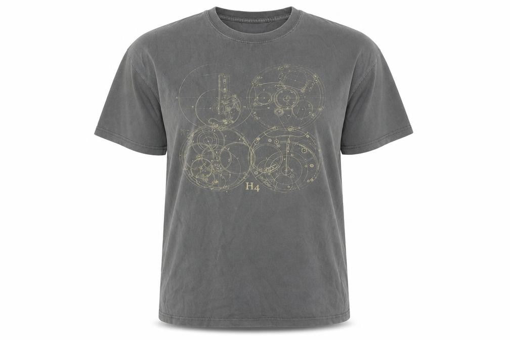 Front view of Fruit of the Loom Women’s Grey Graphic Cotton T-Shirt, size L