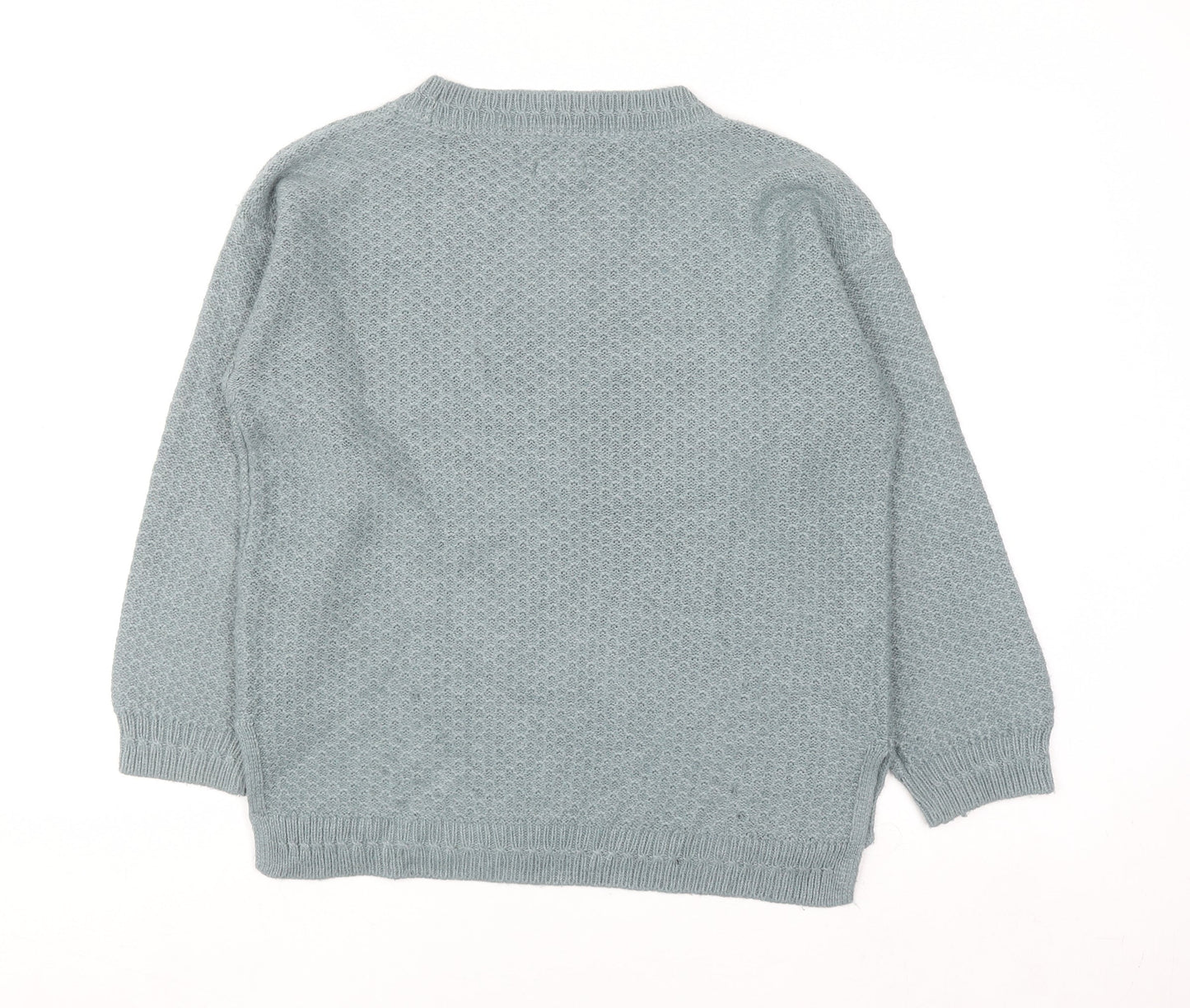 Fat Face Women's Blue Crew Neck Knit Jumper Size 10