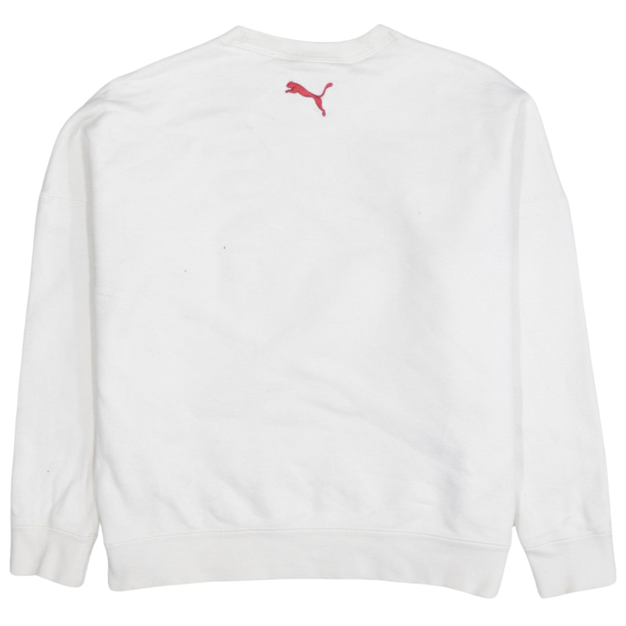Puma Men's White Crew Neck Pullover Sweatshirt XS