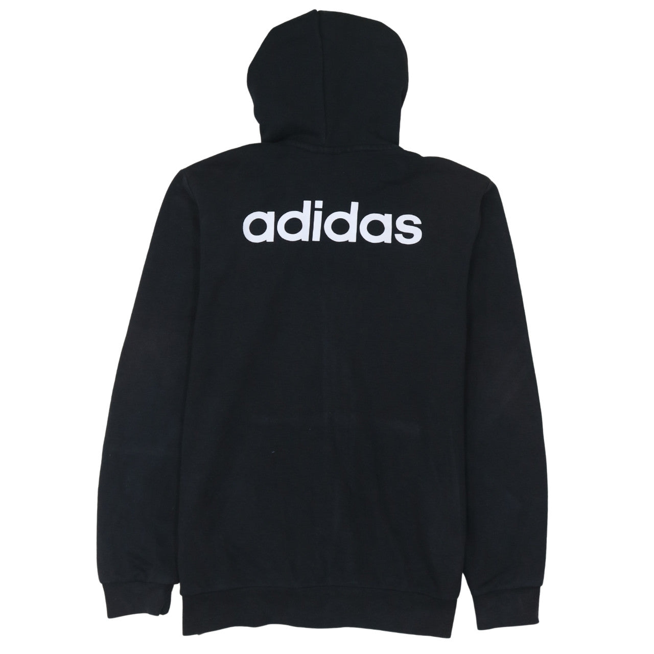 Adidas Teens Black Full Zip Hoodie XL Logo Sportswear