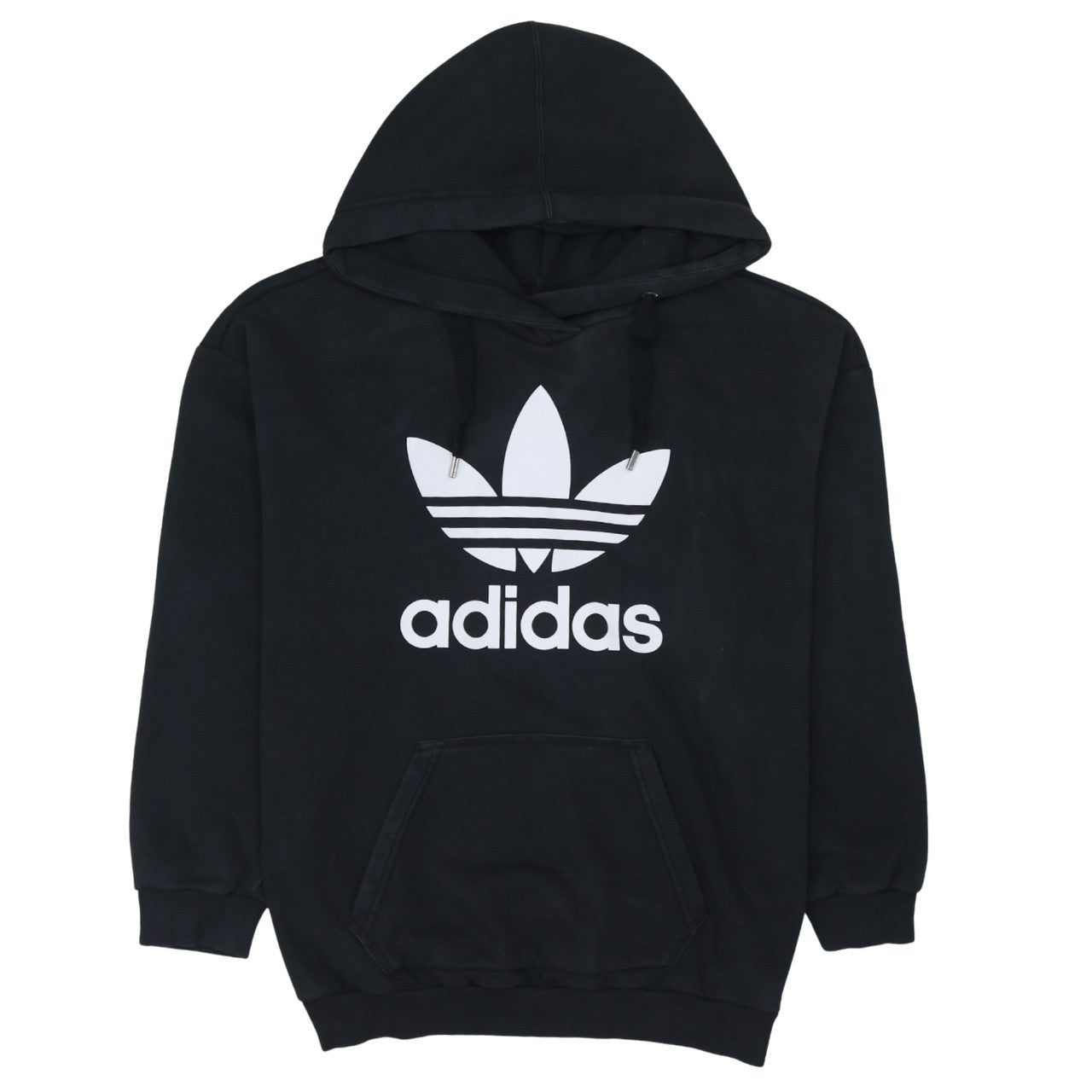Adidas Men's Black Trefoil Pullover Hoodie Size S