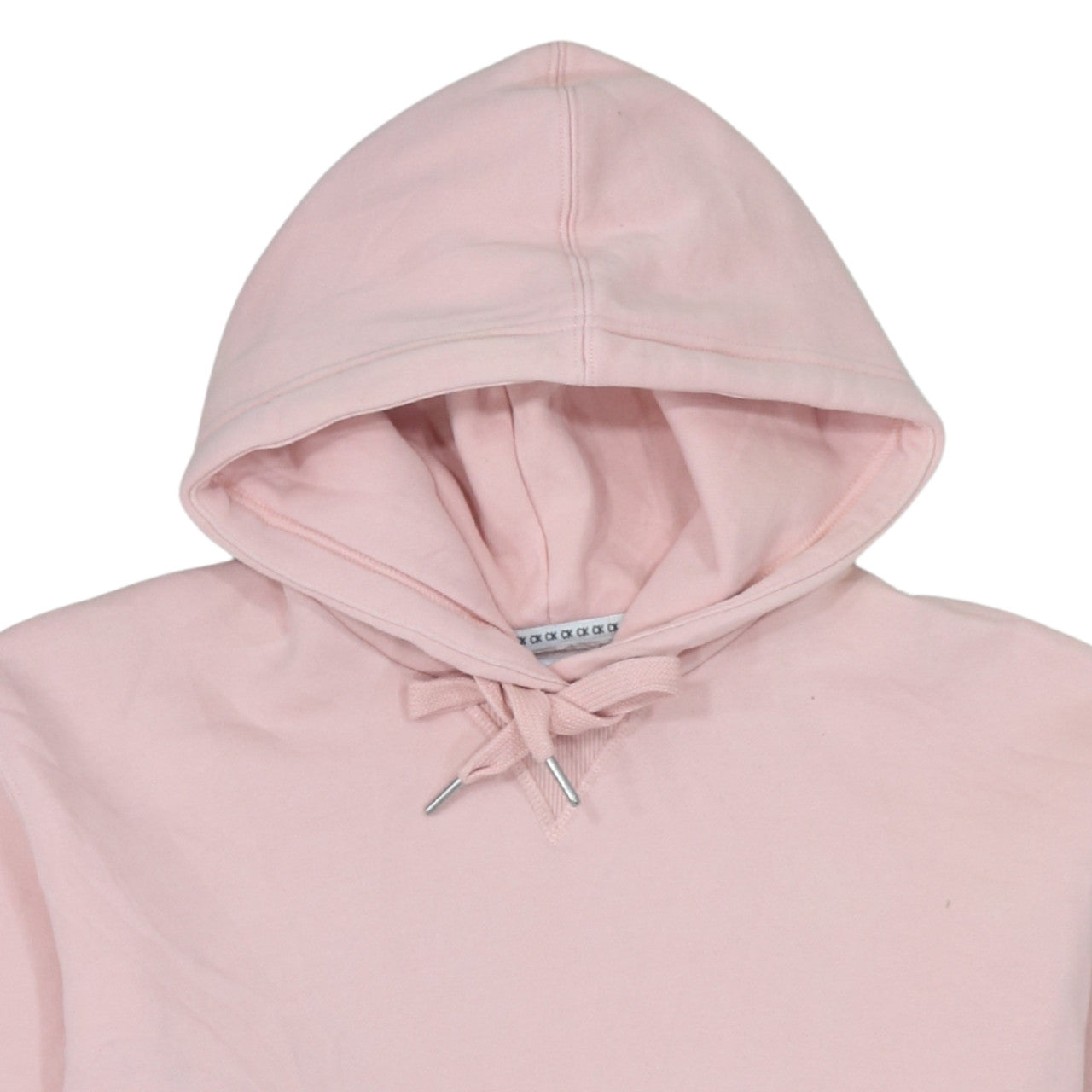 Calvin Klein Jeans Womens Pink XS Cropped Hoodie Cotton Blend