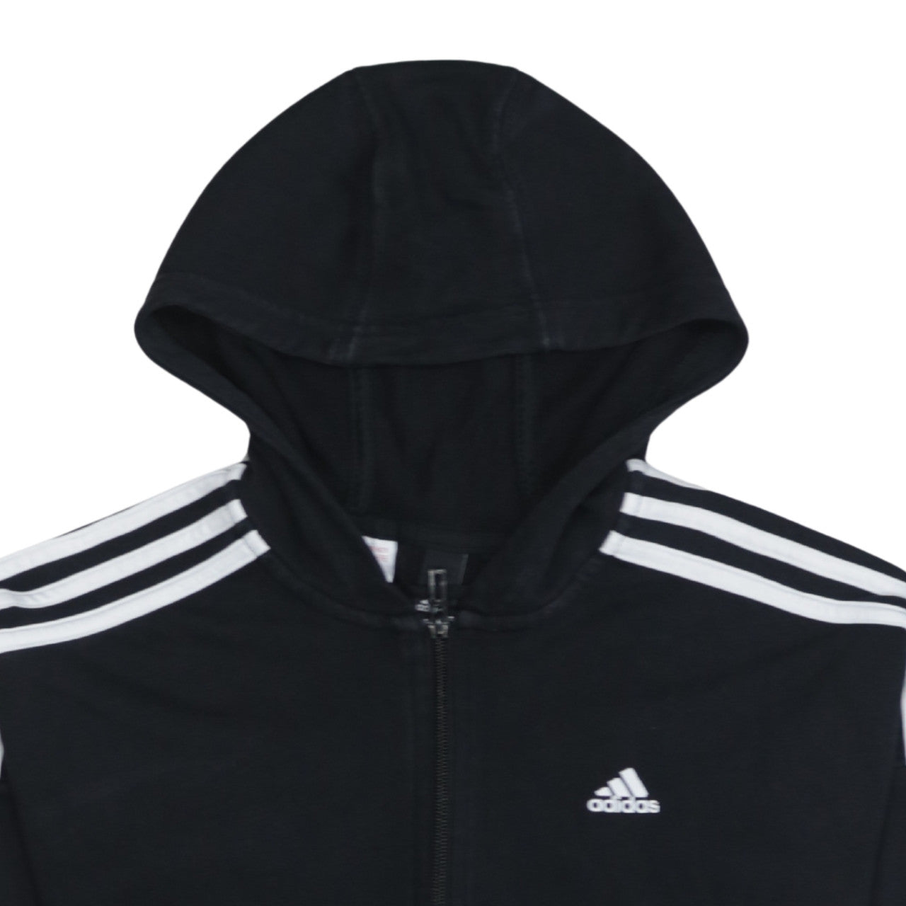 Adidas Boys Black Full Zip Hoodie 13-14 Years Sportswear Lightweight Hoodie