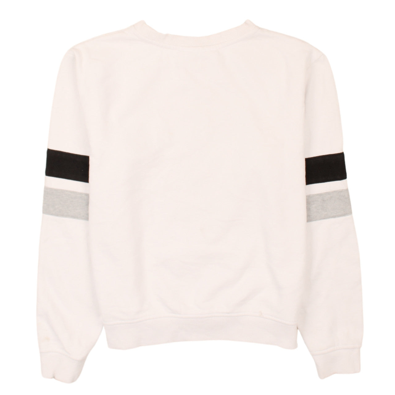 Fila Men's White Grey Logo Crew Neck Sweatshirt Size S