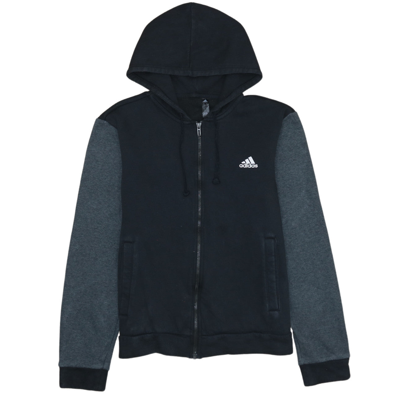 Adidas Men's Black Full Zip Hoodie Small Regular Fit