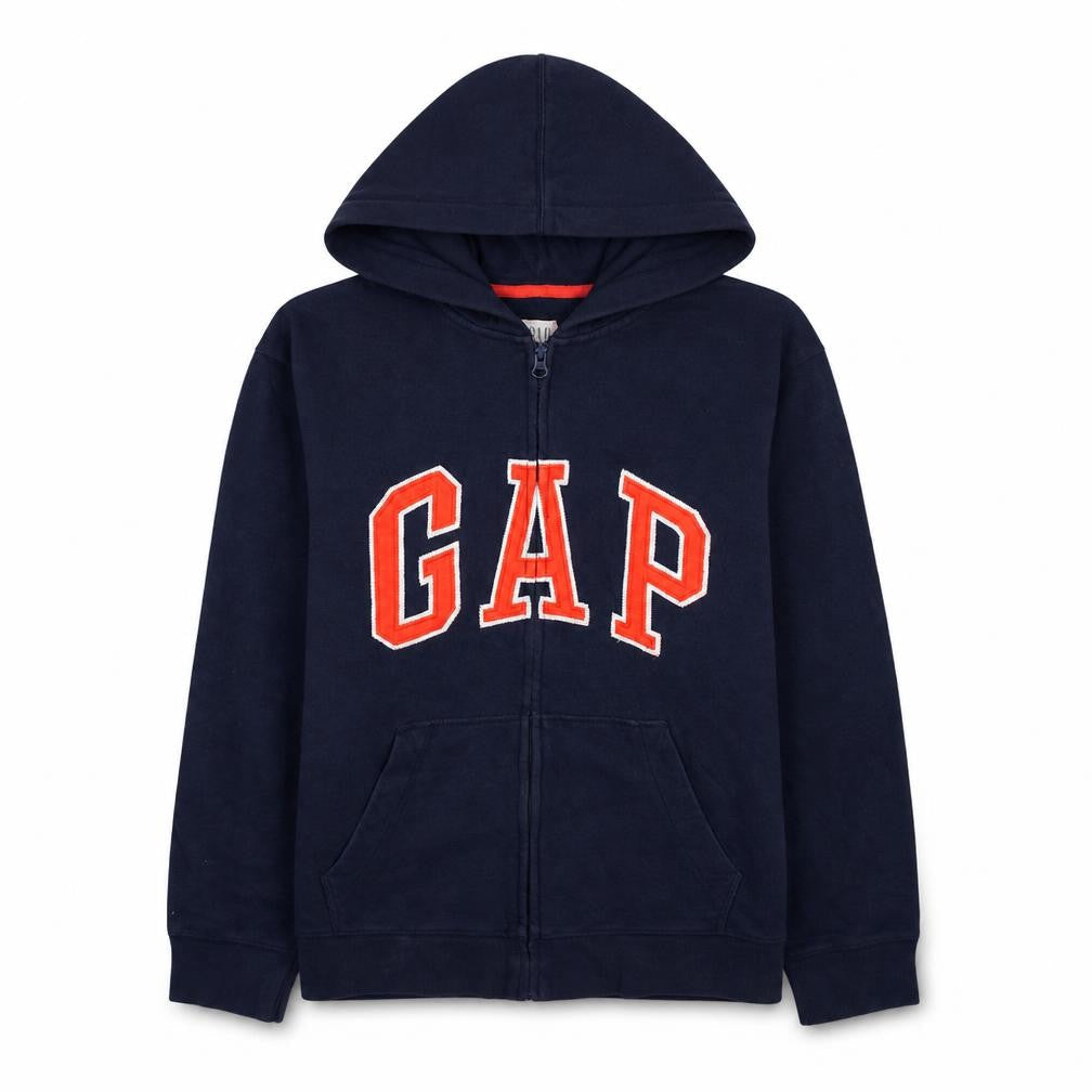 Gap Kids Boys Navy Blue Full Zip Hoodie XXL Cotton Blend