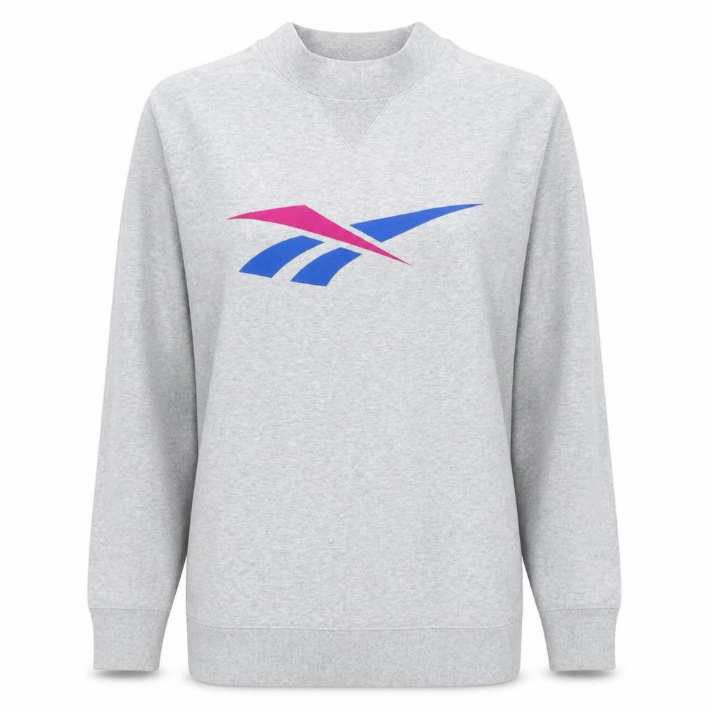 Reebok Classic Women's Grey Logo Sweatshirt Size M Pullover