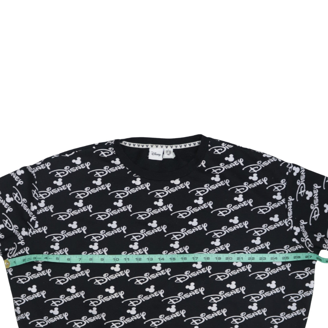 Disney Womens Black XL Crew Neck Pullover Sweatshirt Mickey Logo Print