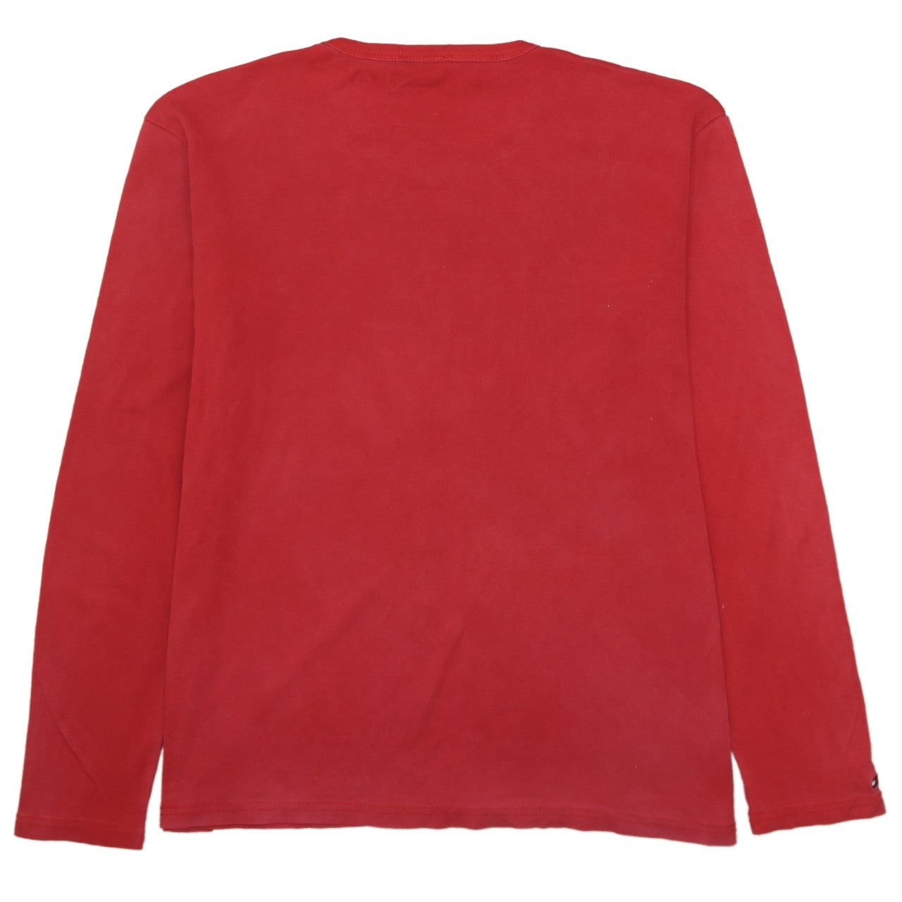 Tommy Hilfiger Red Long Sleeve Crew Neck Cotton T-Shirt 2XL