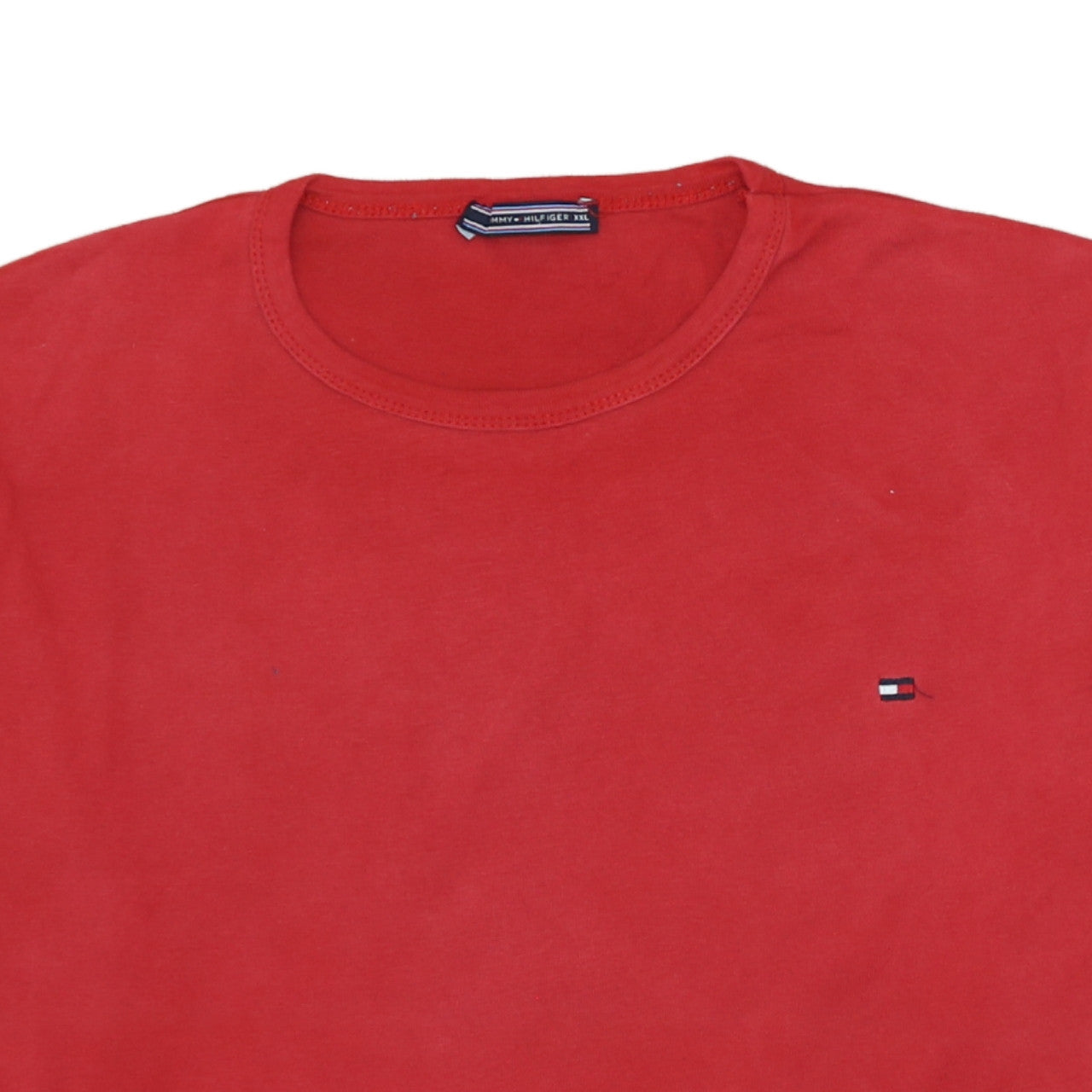 Tommy Hilfiger Red Long Sleeve Crew Neck Cotton T-Shirt 2XL