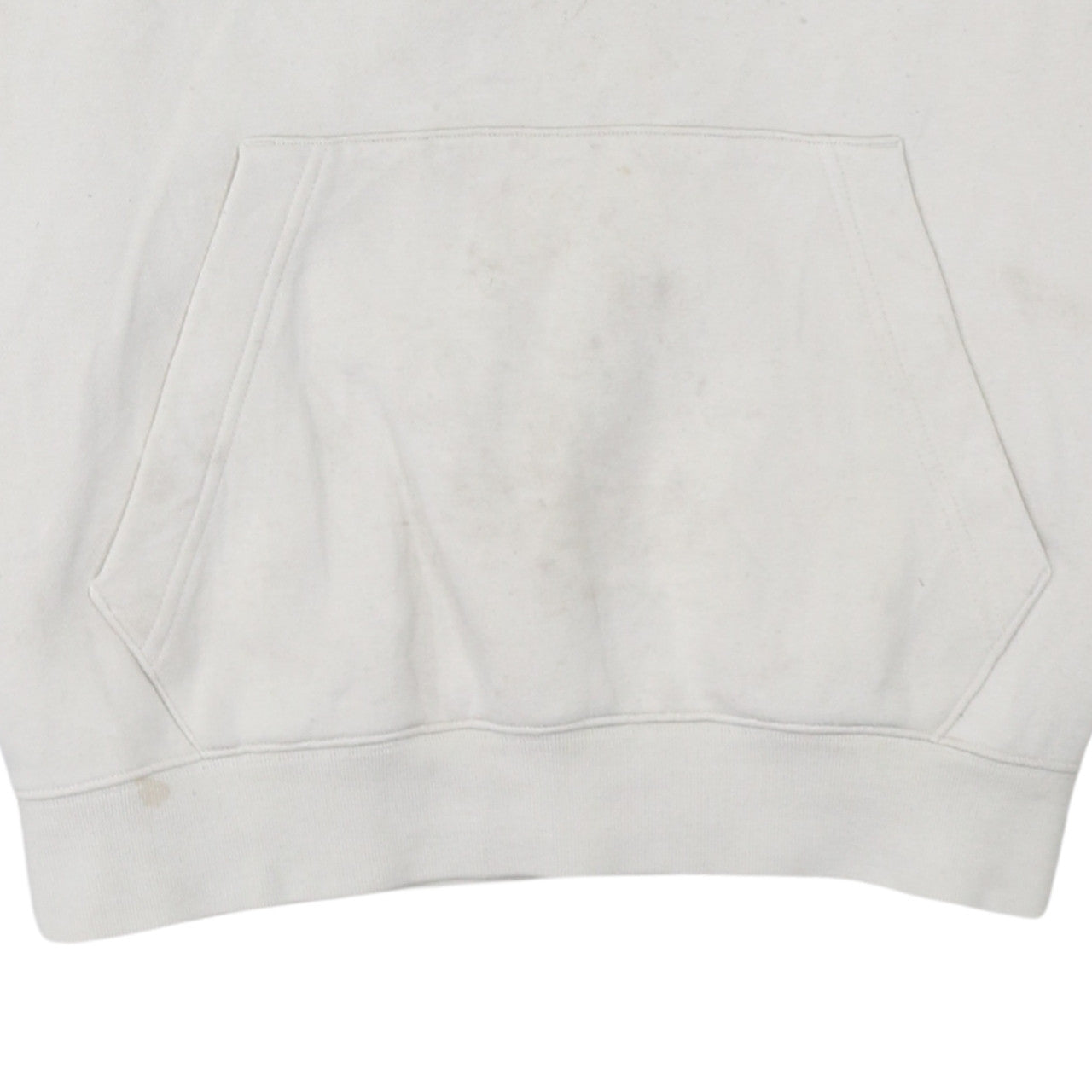 Adidas Men's Beige Pullover Hoodie Size M Logo Fleece Sweatshirt